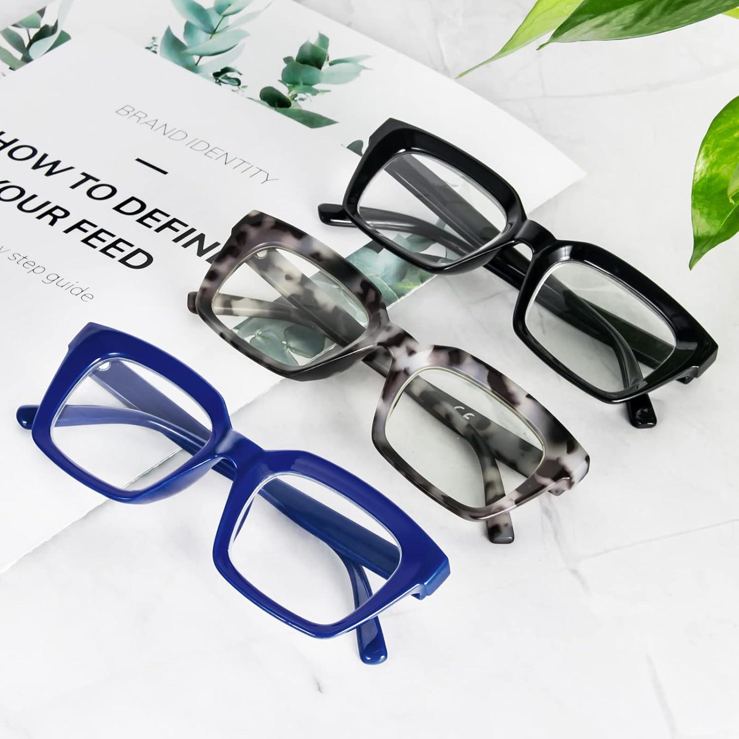 Gafas de Lectura REAVEE 3 Pack Anti Luz Azul 2.0x