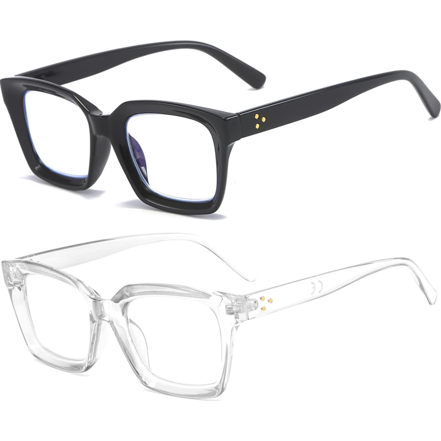 Gafas de Lectura REAVEE 2 Paquete Estilo Retro 2.75x