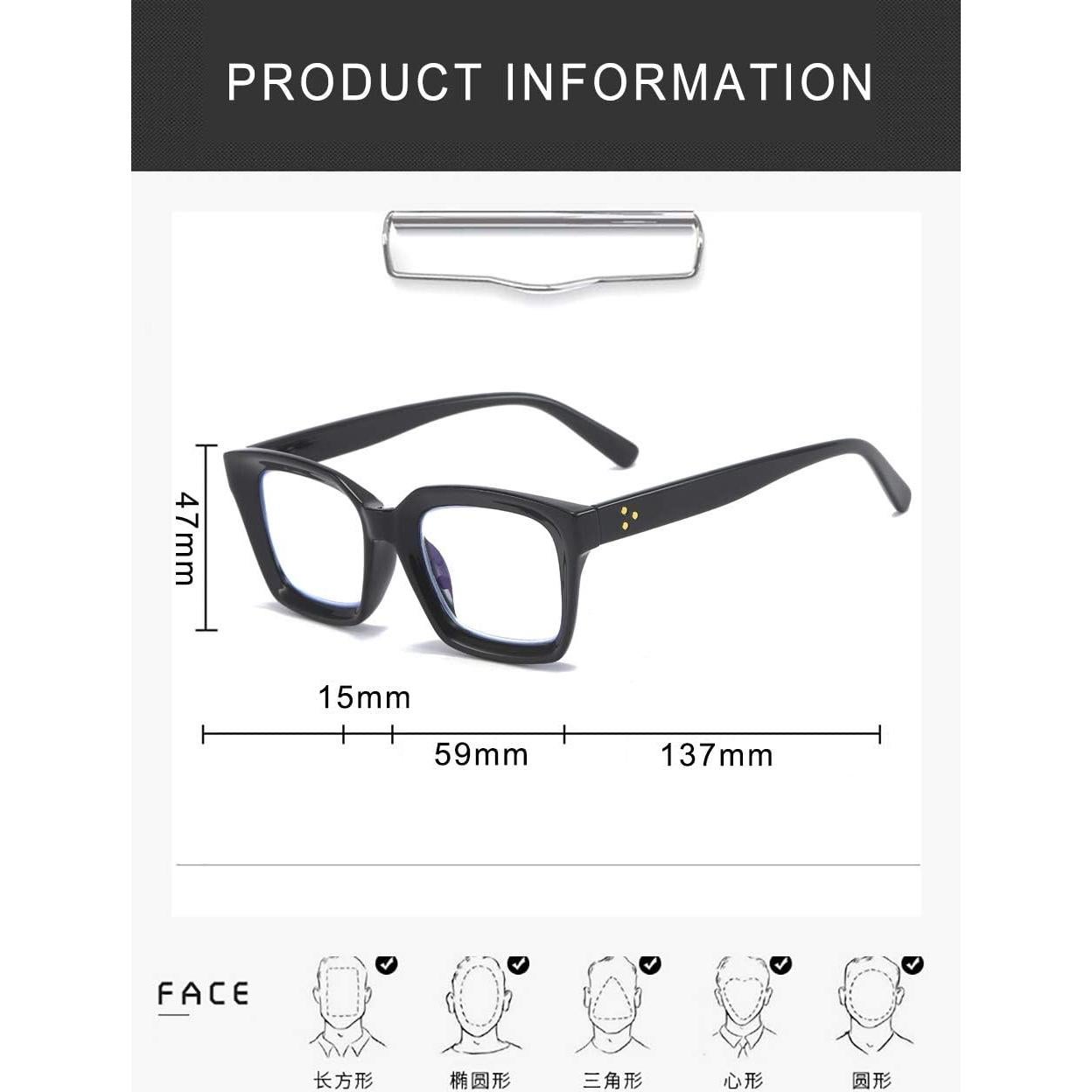 Gafas de Lectura REAVEE 4 Pack Bloqueo Luz Azul 1.0x