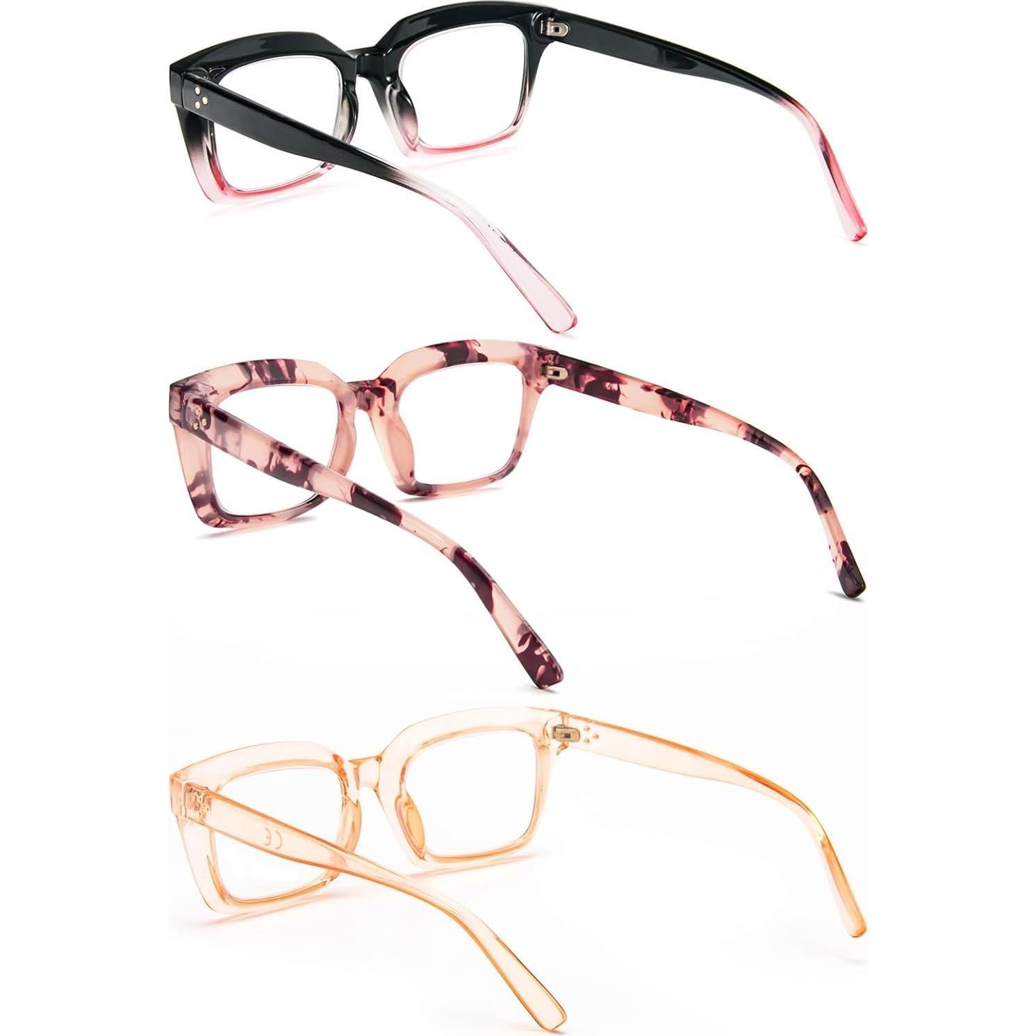 Gafas de Lectura REAVEE 3 Pack Bloqueo Luz Azul 2.0x