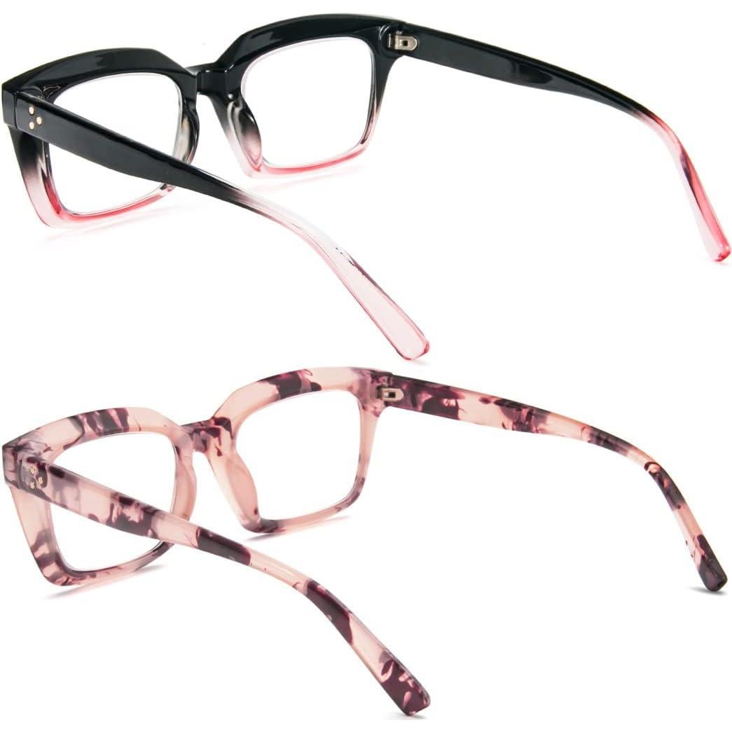 Gafas de Lectura REAVEE 2 Paquete Bloqueo Luz Azul Unisex