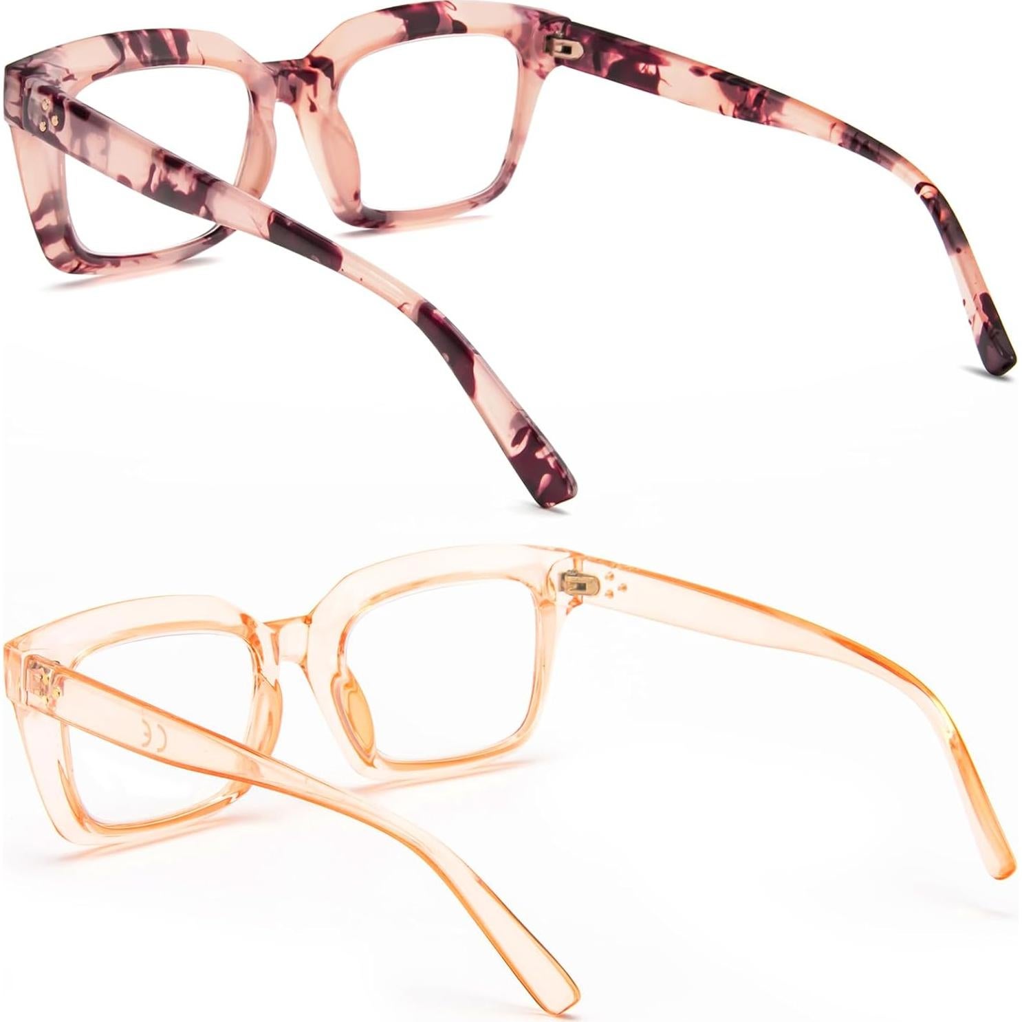 Gafas de Lectura REAVEE 2 Pack Estilo Retro Bloqueo Luz Azul