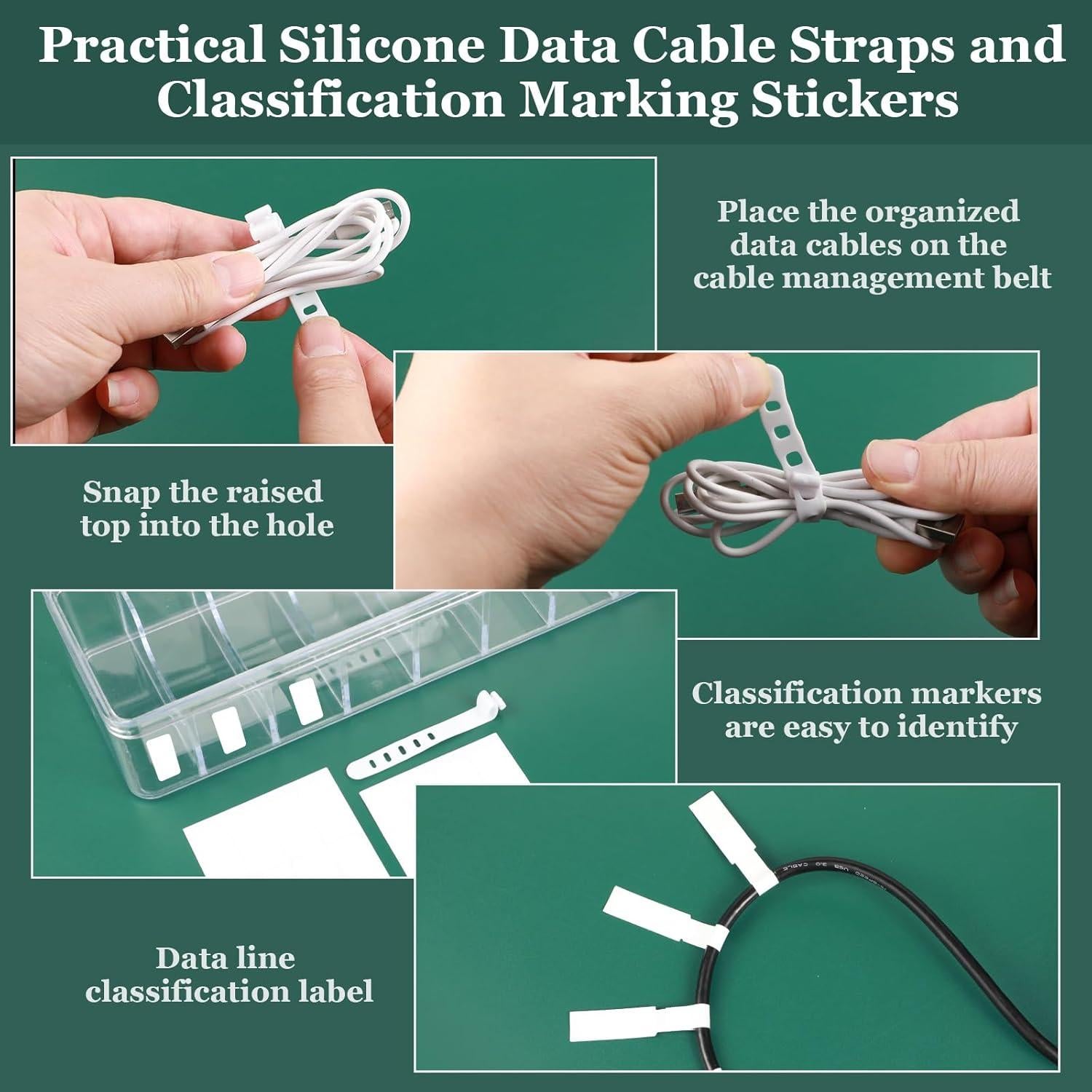 Caja Organizadora de Cables ProSuites 3 Pcs Transparente 26x10x6 cm