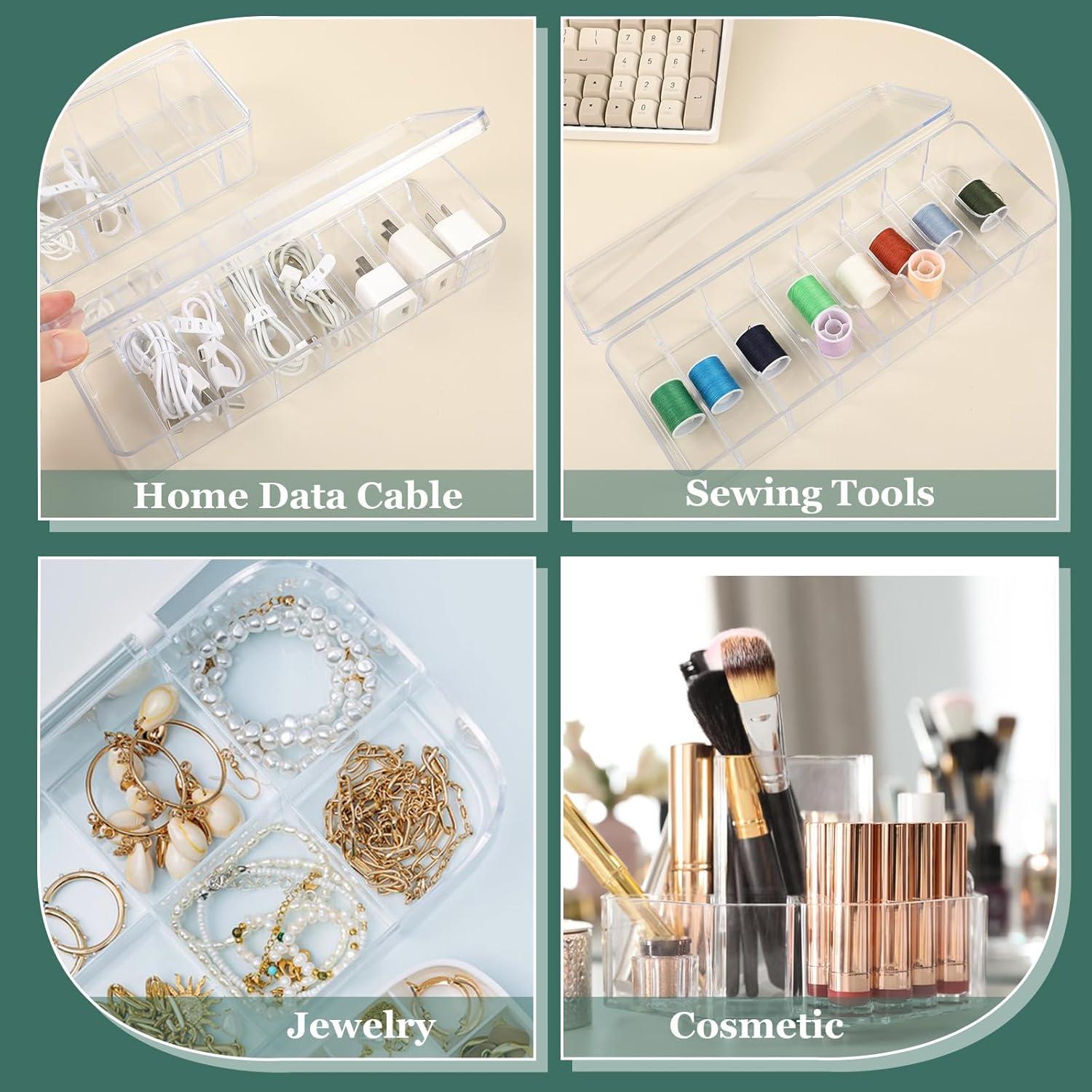 Caja Organizadora de Cables ProSuites 3 Pcs Transparente 26x10x6 cm