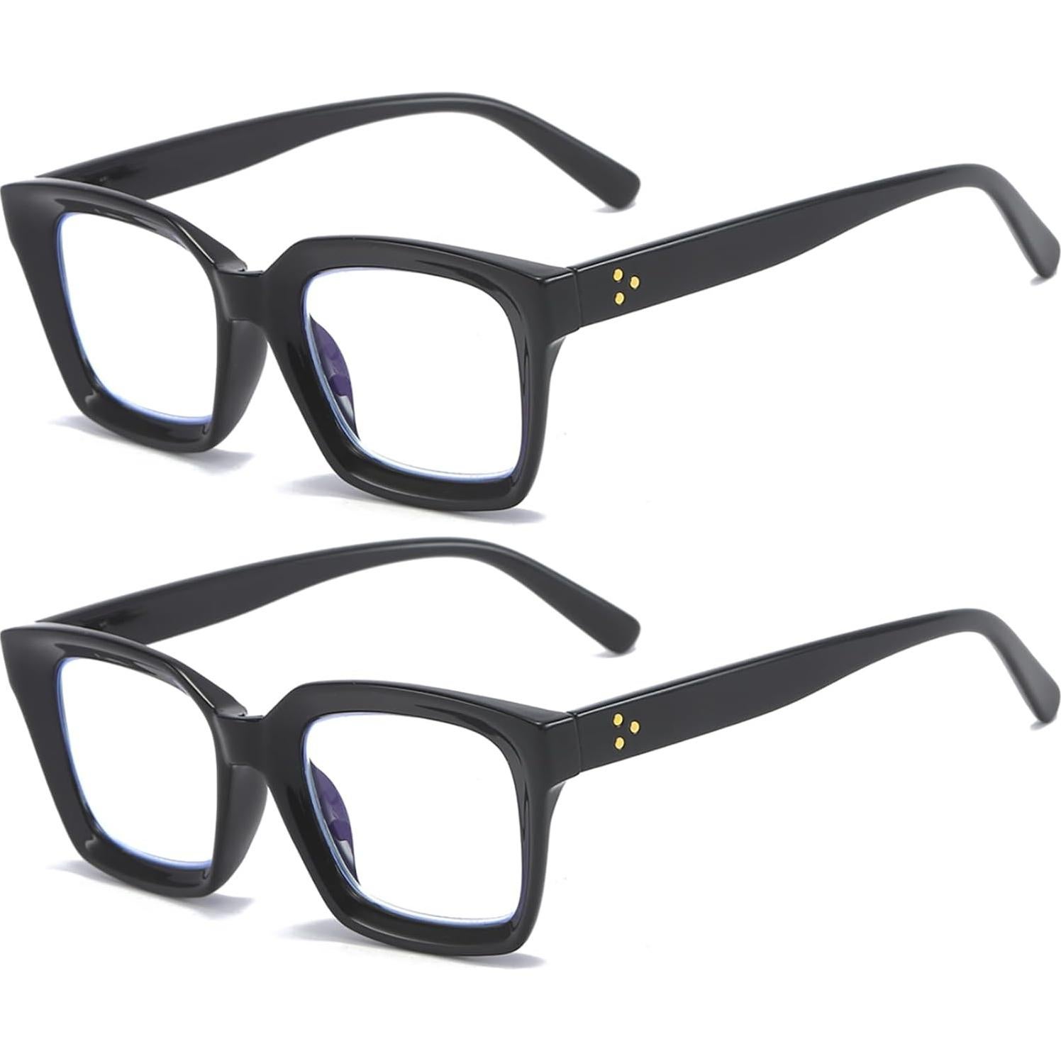 Gafas de Lectura REAVEE 2 Pack Estilo Oprah 2.5x