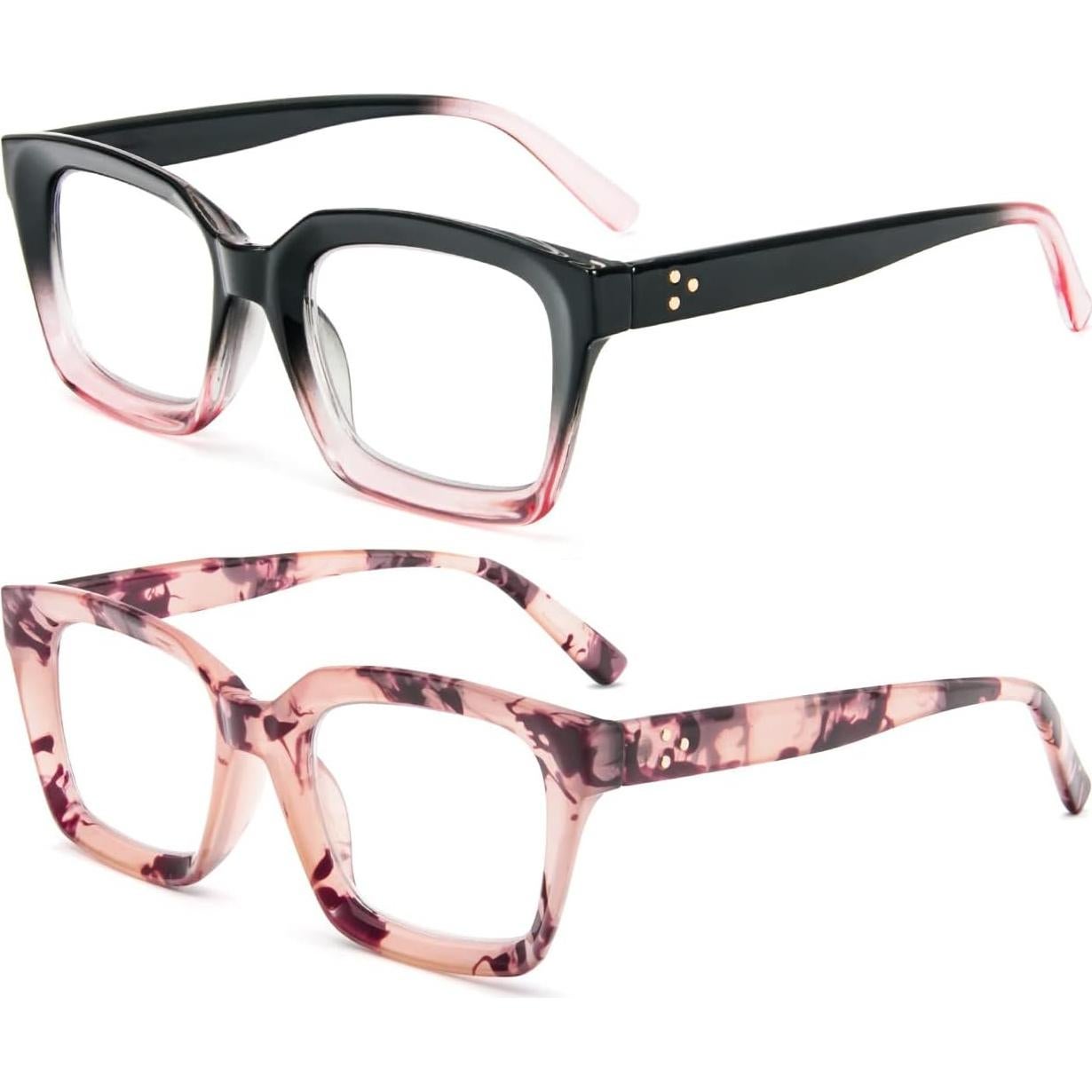 Gafas de Lectura REAVEE 2 Pack Unisex Bloqueo Luz Azul