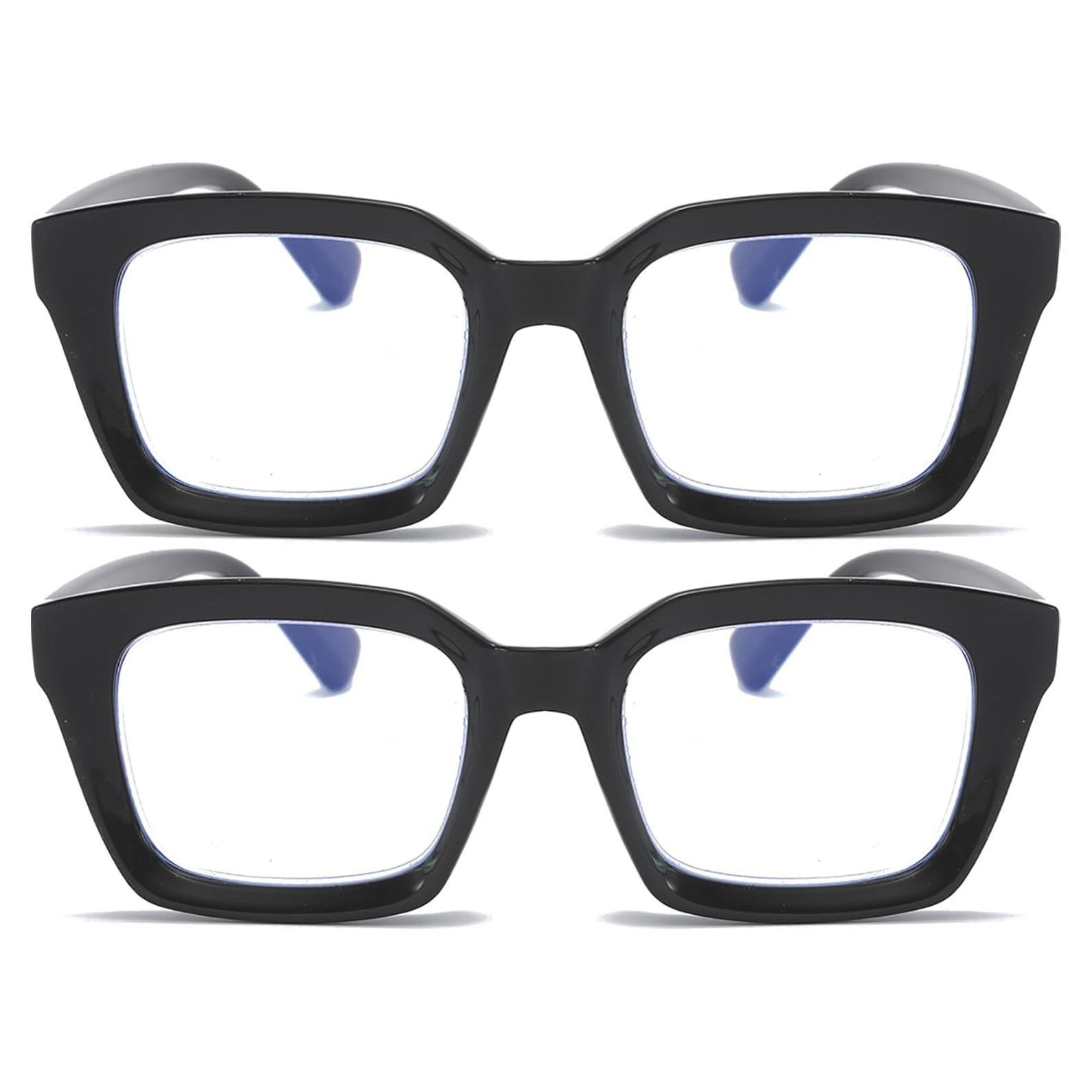 Gafas de Lectura REAVEE 2 Pack Estilo Retro Bloqueo Luz Azul