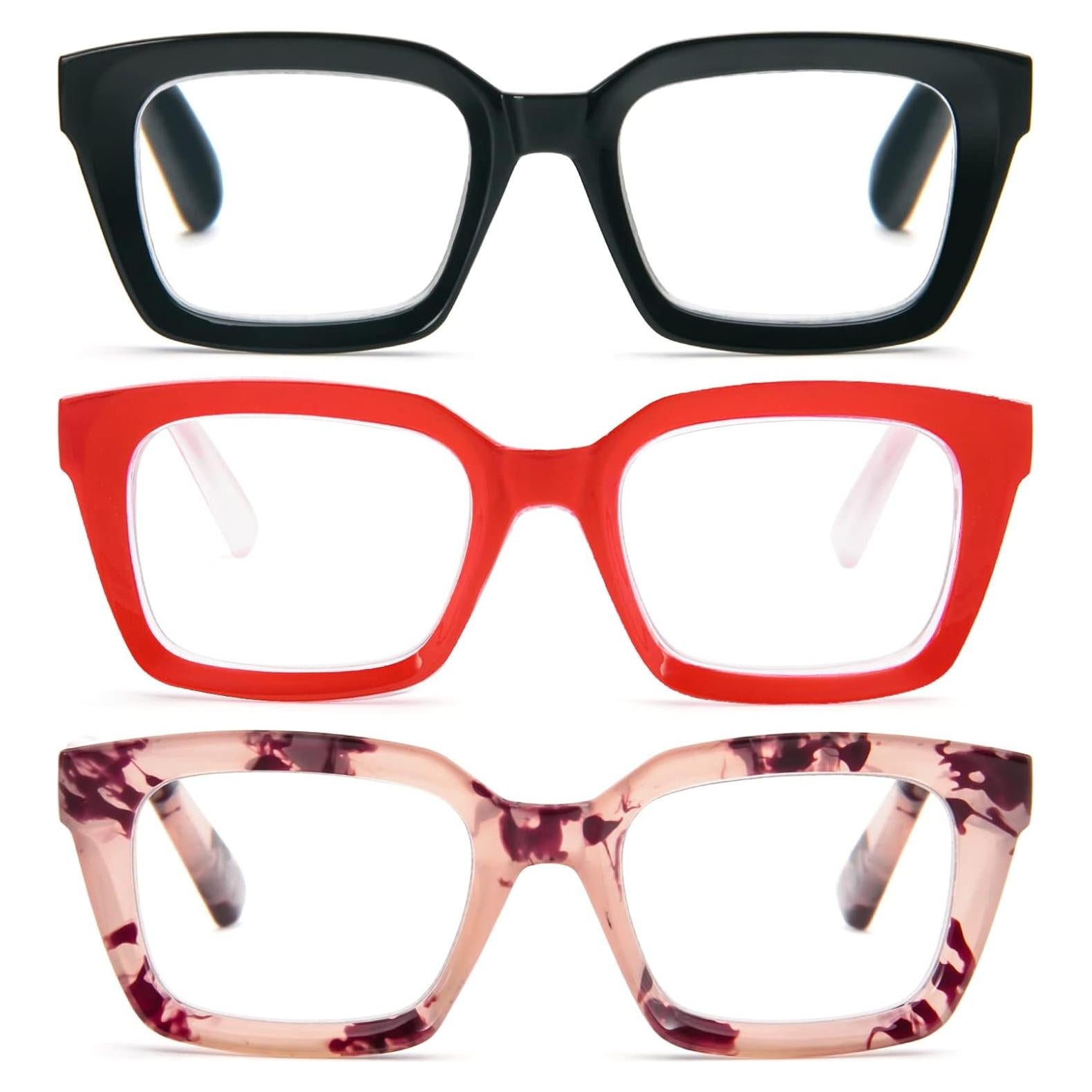 Gafas de Lectura REAVEE 3 Pack Estilo Retro 1.5x UV400