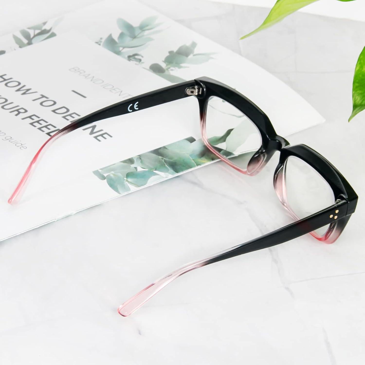 Gafas de Lectura REAVEE 2 Pack Estilo Moda Bloqueo Luz Azul