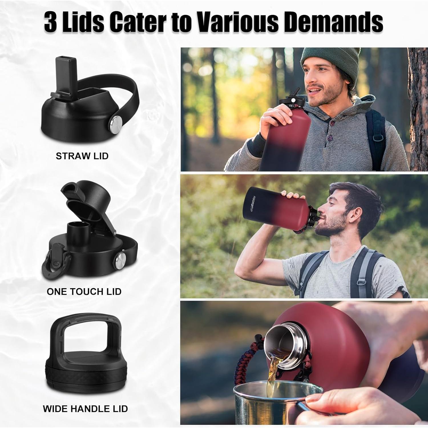 Botella de Agua ABOTOCUP 1.89L Acero Inoxidable Aislada