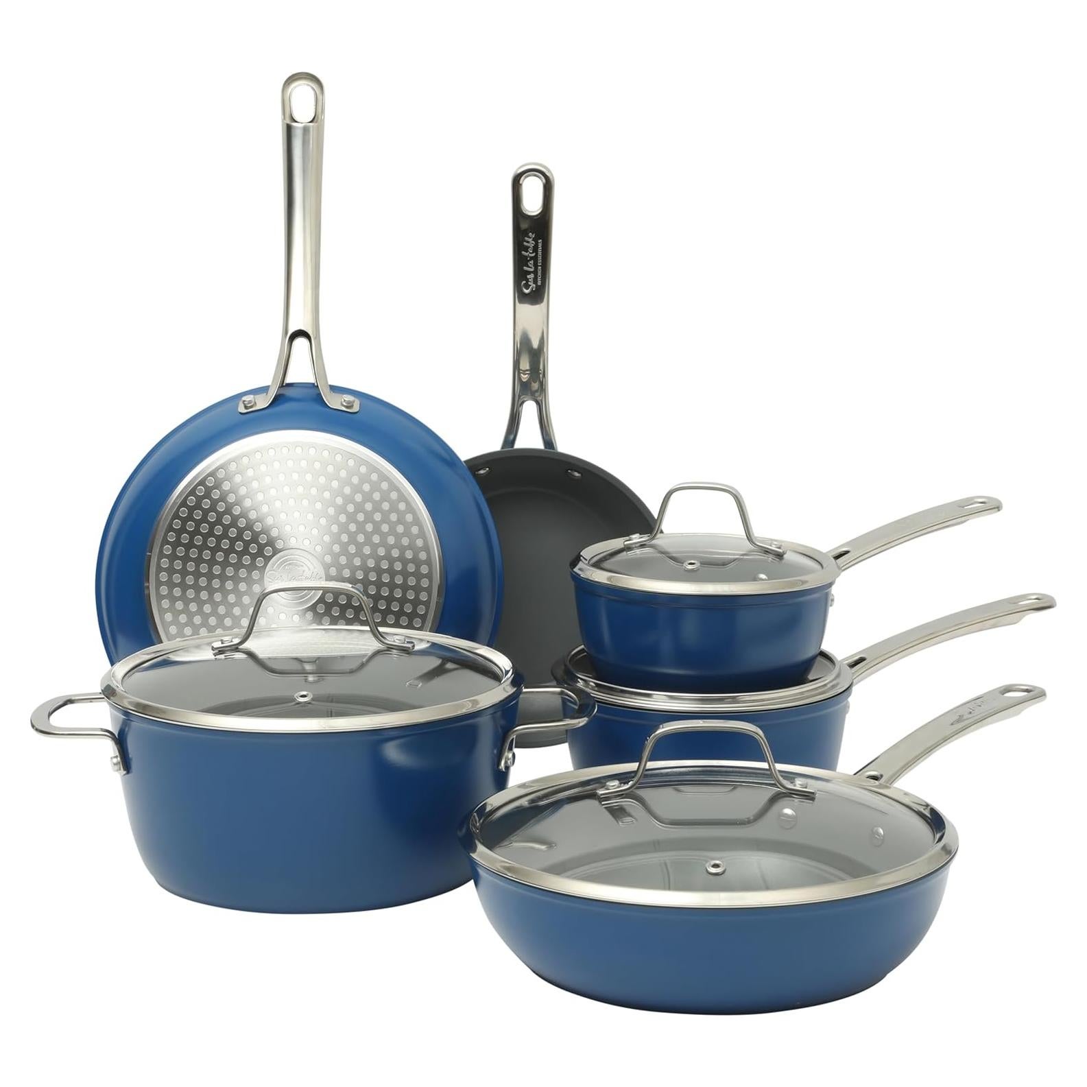 Juego de Utensilios de Cocina 10 Pzas Sur La Table Azul