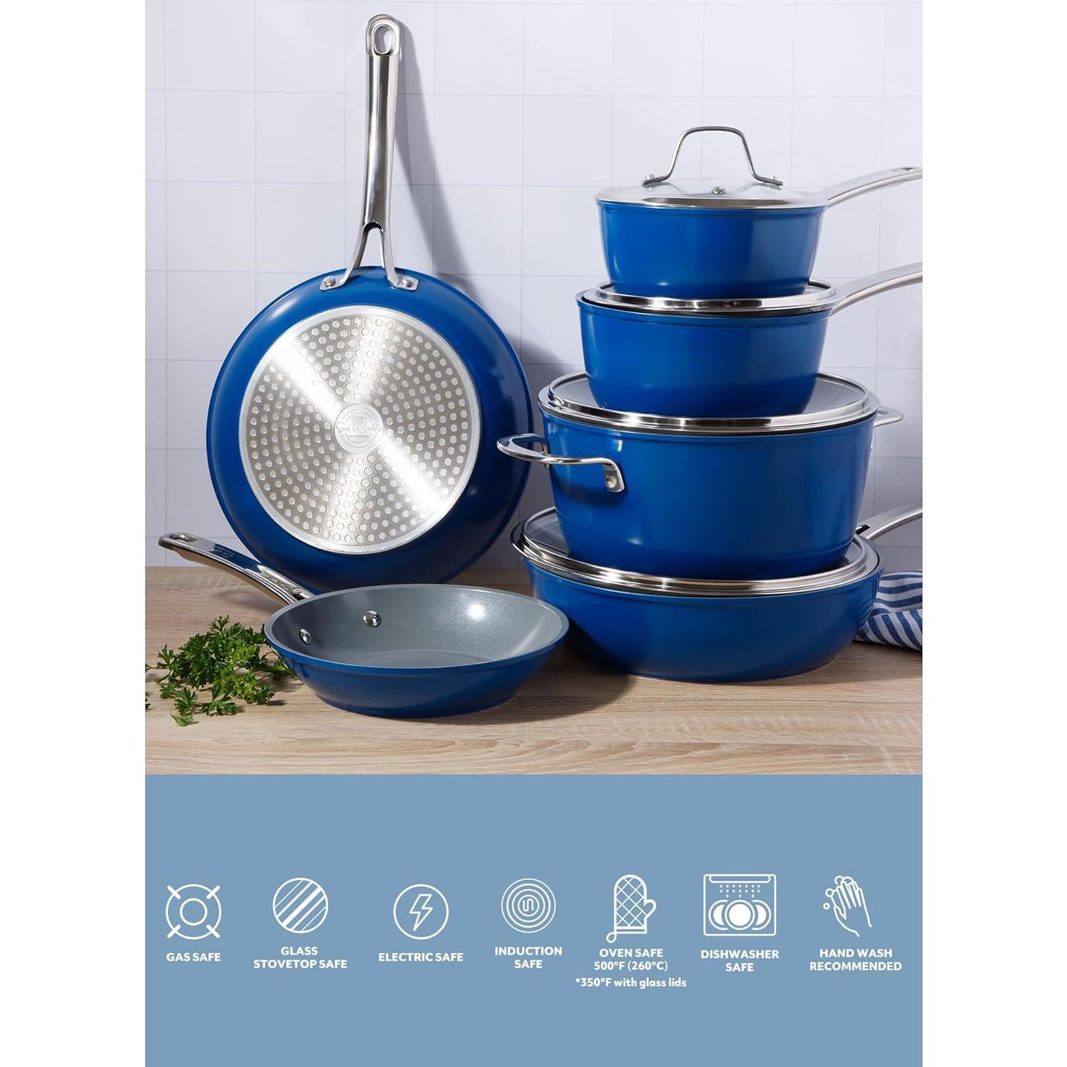 Juego de Utensilios de Cocina 10 Pzas Sur La Table Azul