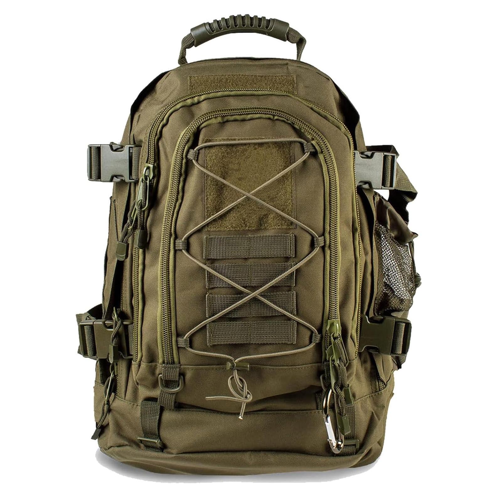 Mochila Táctica Militar Verde 40L Molle 3 Días Senderismo