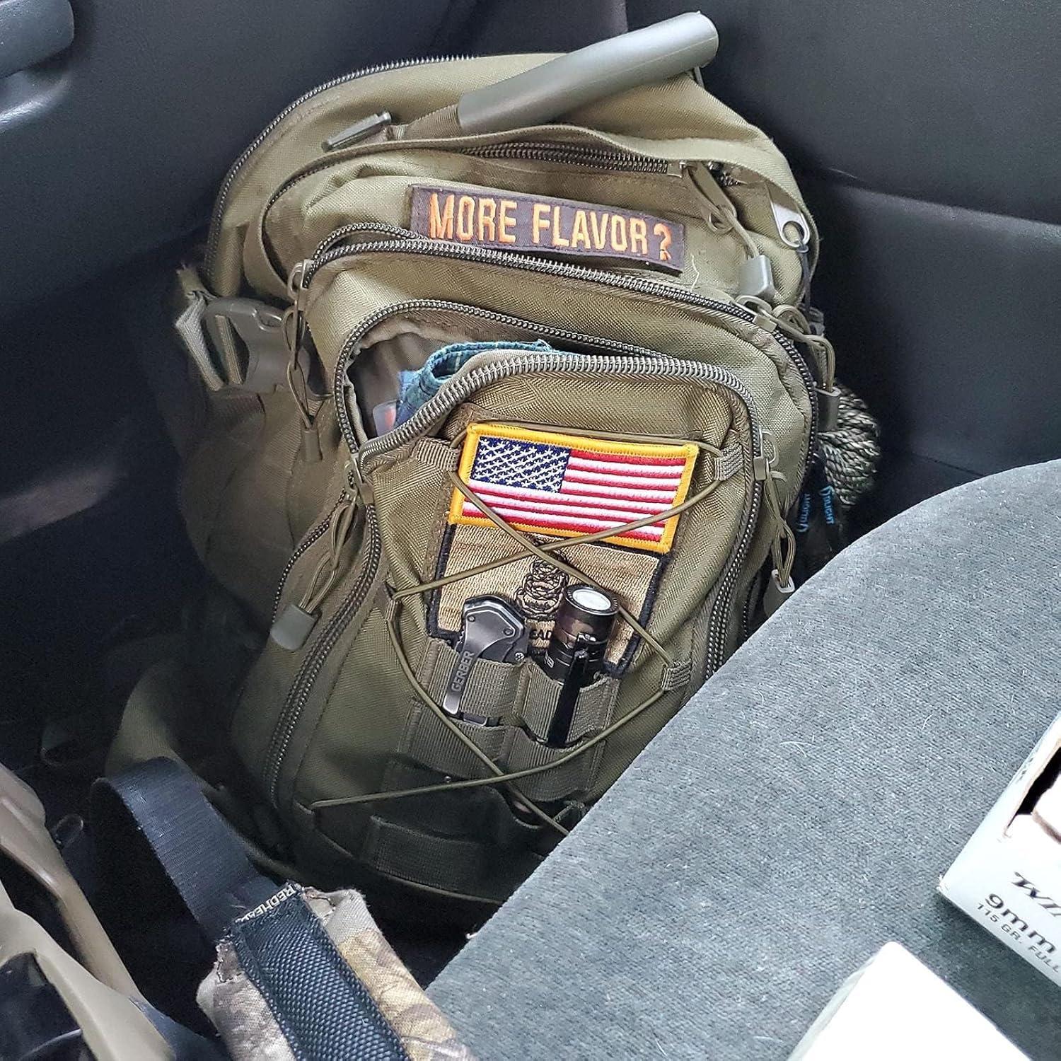 Mochila Táctica Militar Verde 40L Molle 3 Días Senderismo