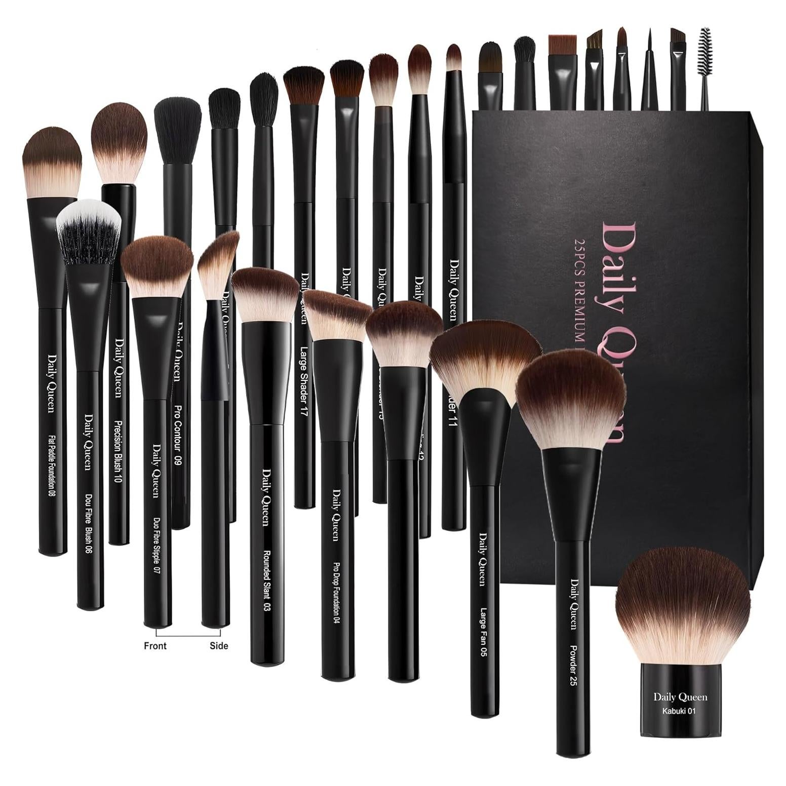 Juego de Brochas de Maquillaje 25 Pcs Daily Queen Profesional