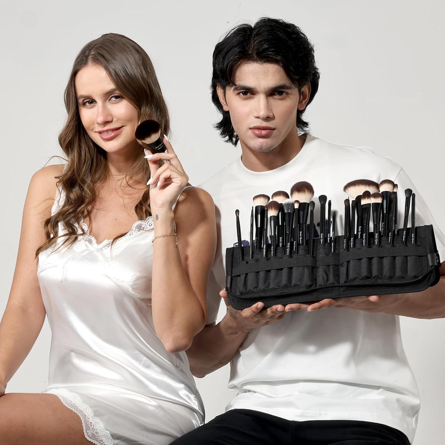 Juego de Brochas de Maquillaje 25 Pcs Daily Queen Profesional