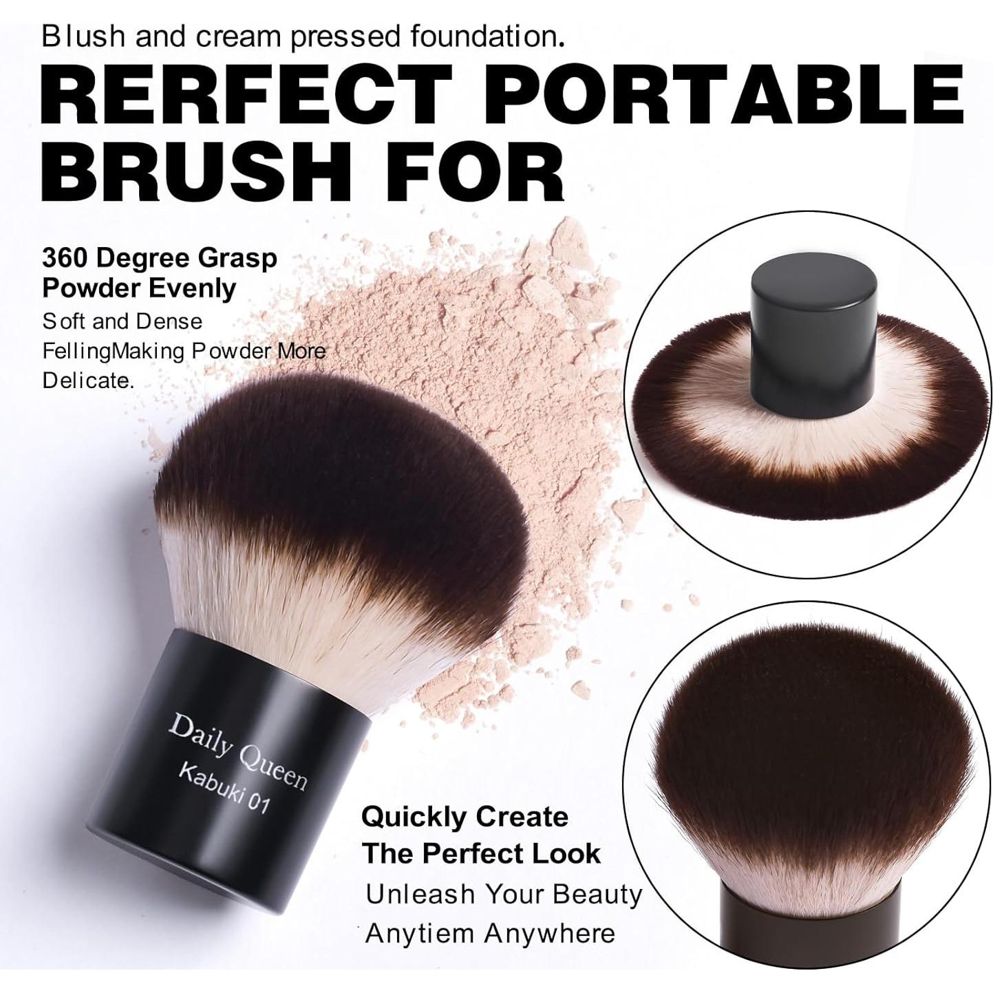 Juego de Brochas de Maquillaje 25 Pcs Daily Queen Profesional