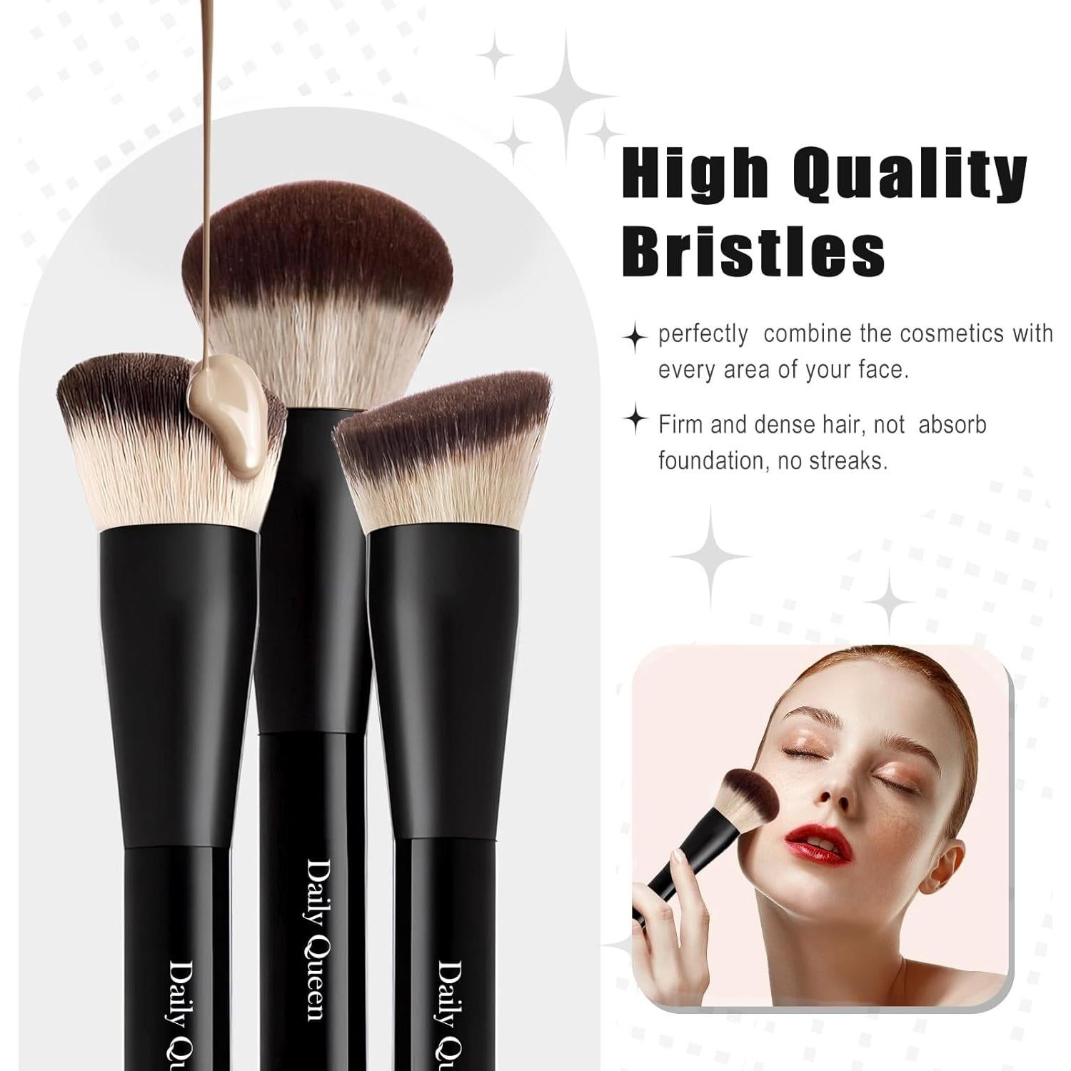 Juego de Brochas de Maquillaje 25 Pcs Daily Queen Profesional