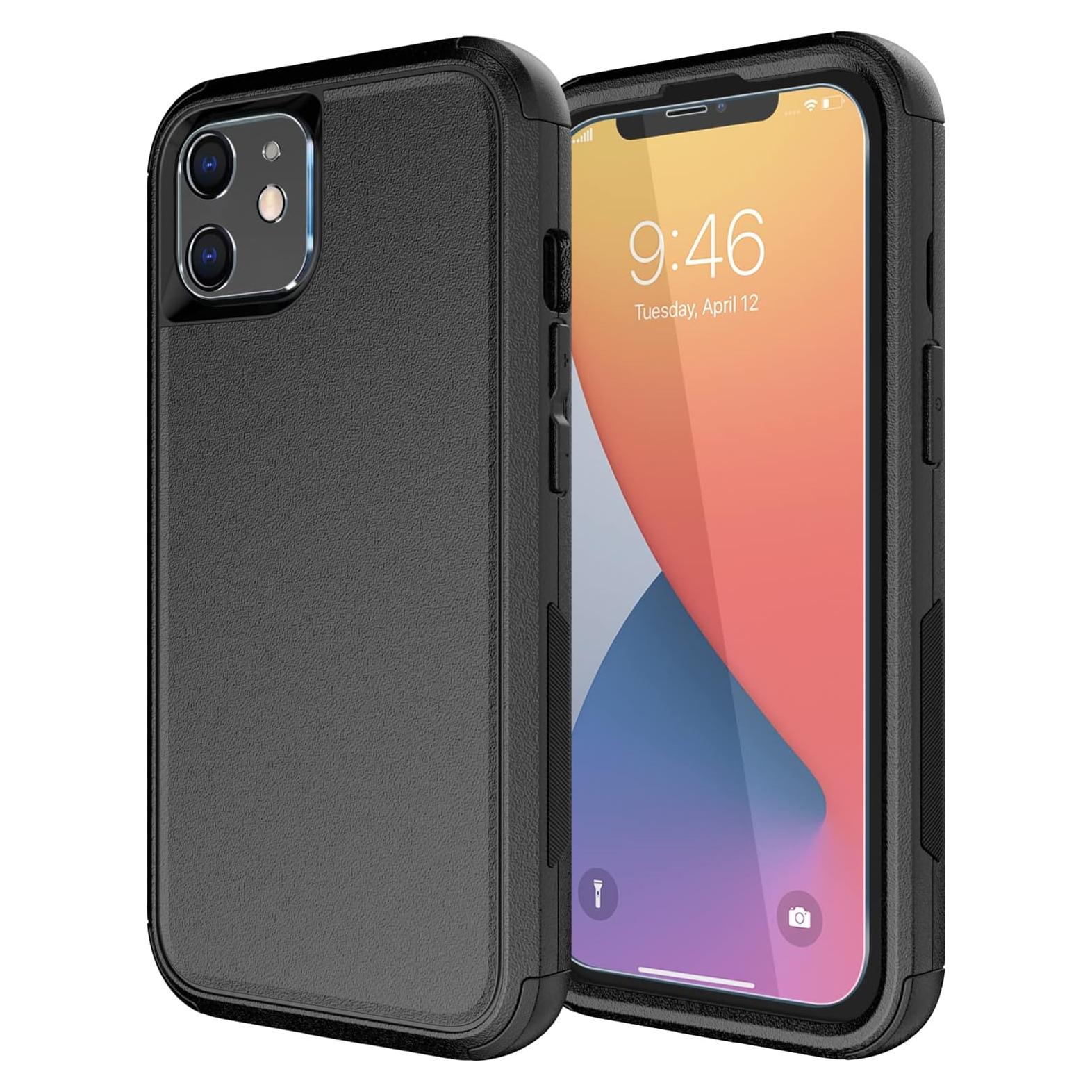 Funda Diverbox para iPhone 11 Protección 3 en 1 Negra