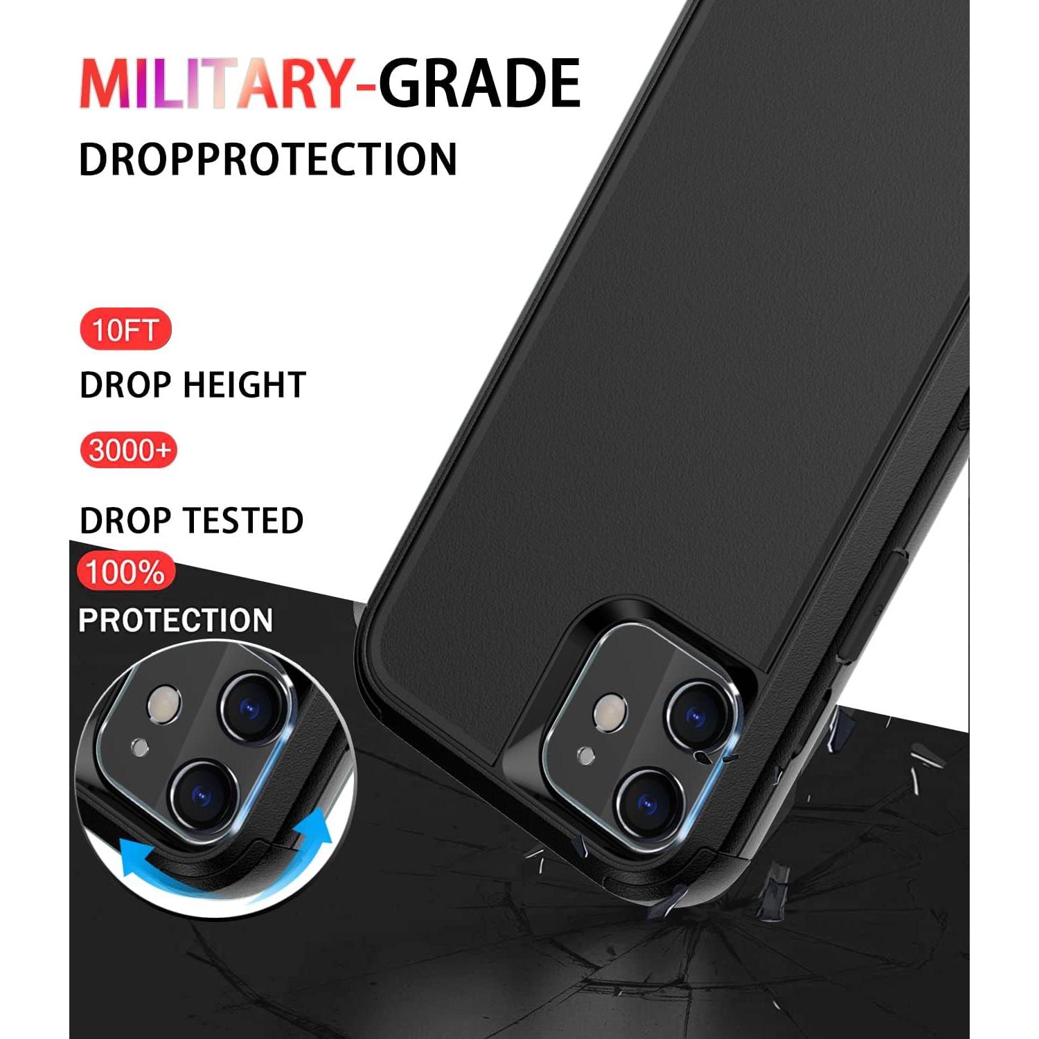 Funda Diverbox para iPhone 11 Protección 3 en 1 Negra