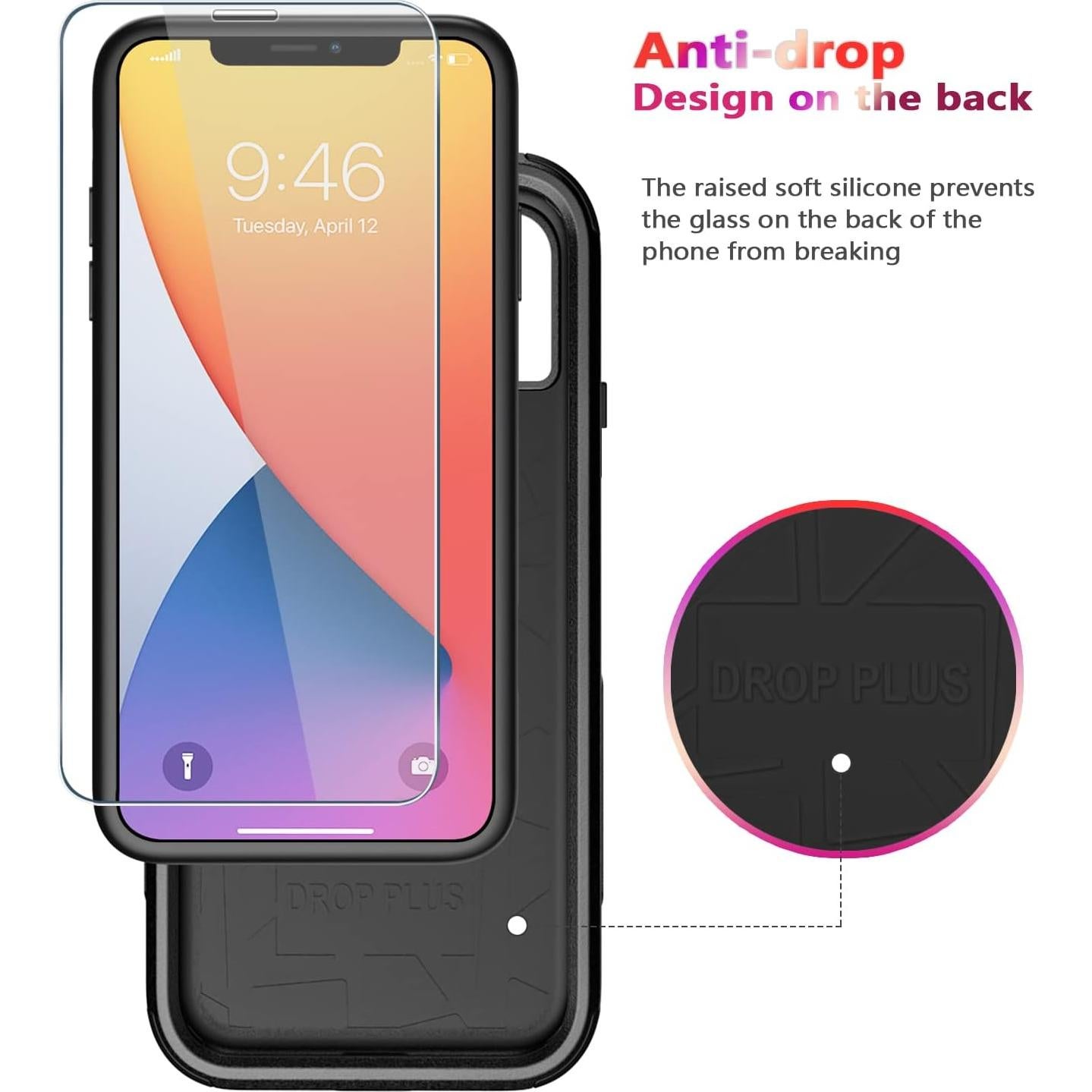 Funda Diverbox para iPhone 11 Protección 3 en 1 Negra