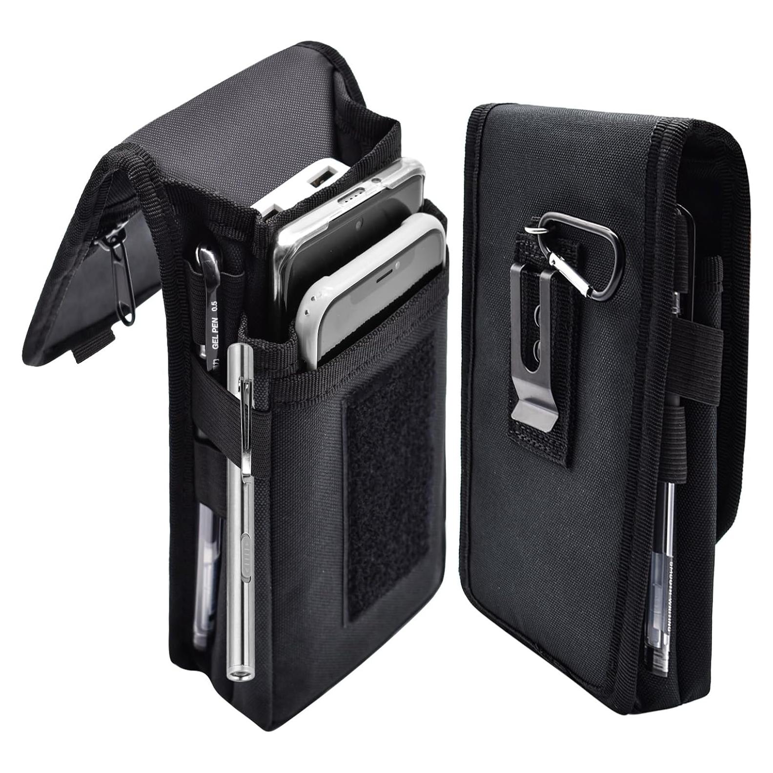 Funda Doble KATOLK XL para Teléfono Negro Multifuncional