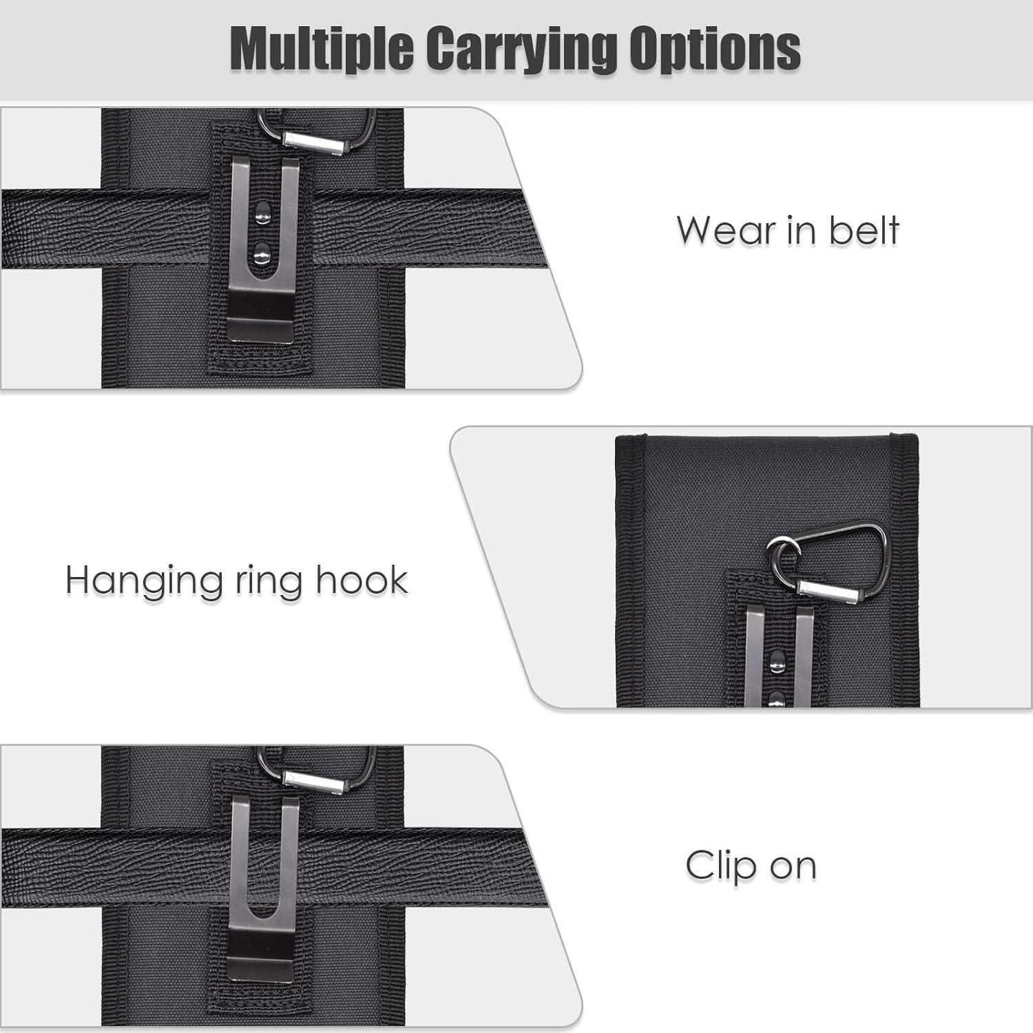 Funda Doble KATOLK XL para Teléfono Negro Multifuncional