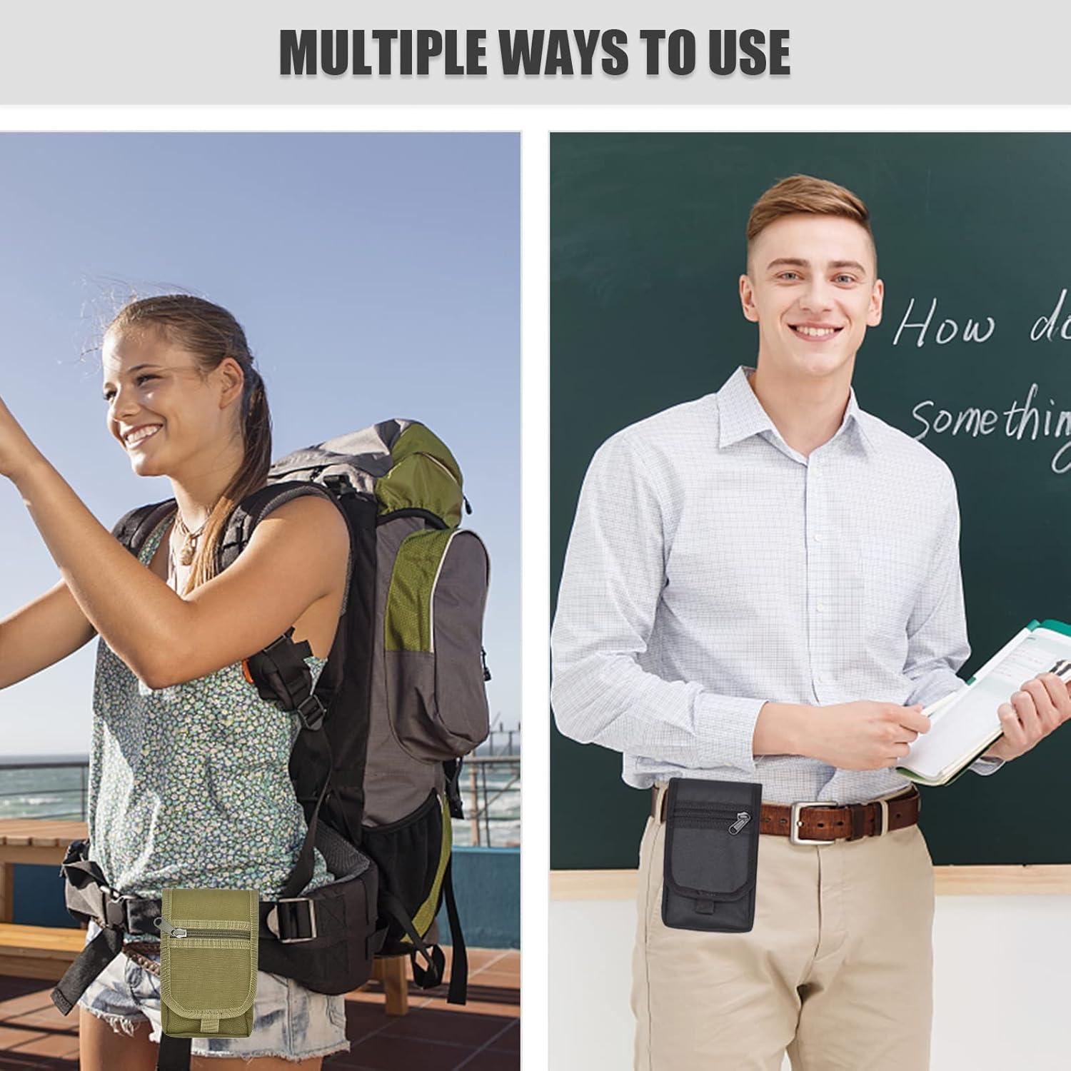 Funda Doble KATOLK XL para Teléfono Negro Multifuncional