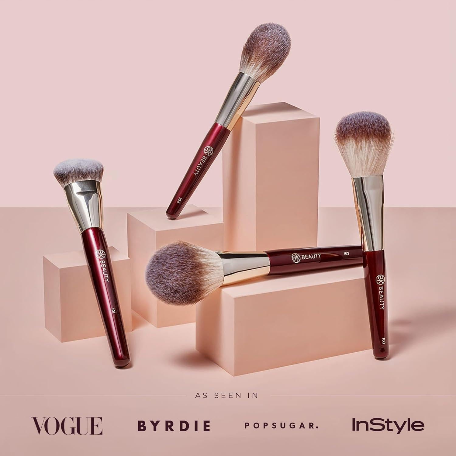 Juego de Brochas BK BEAUTY 4 Piezas para Maquillaje