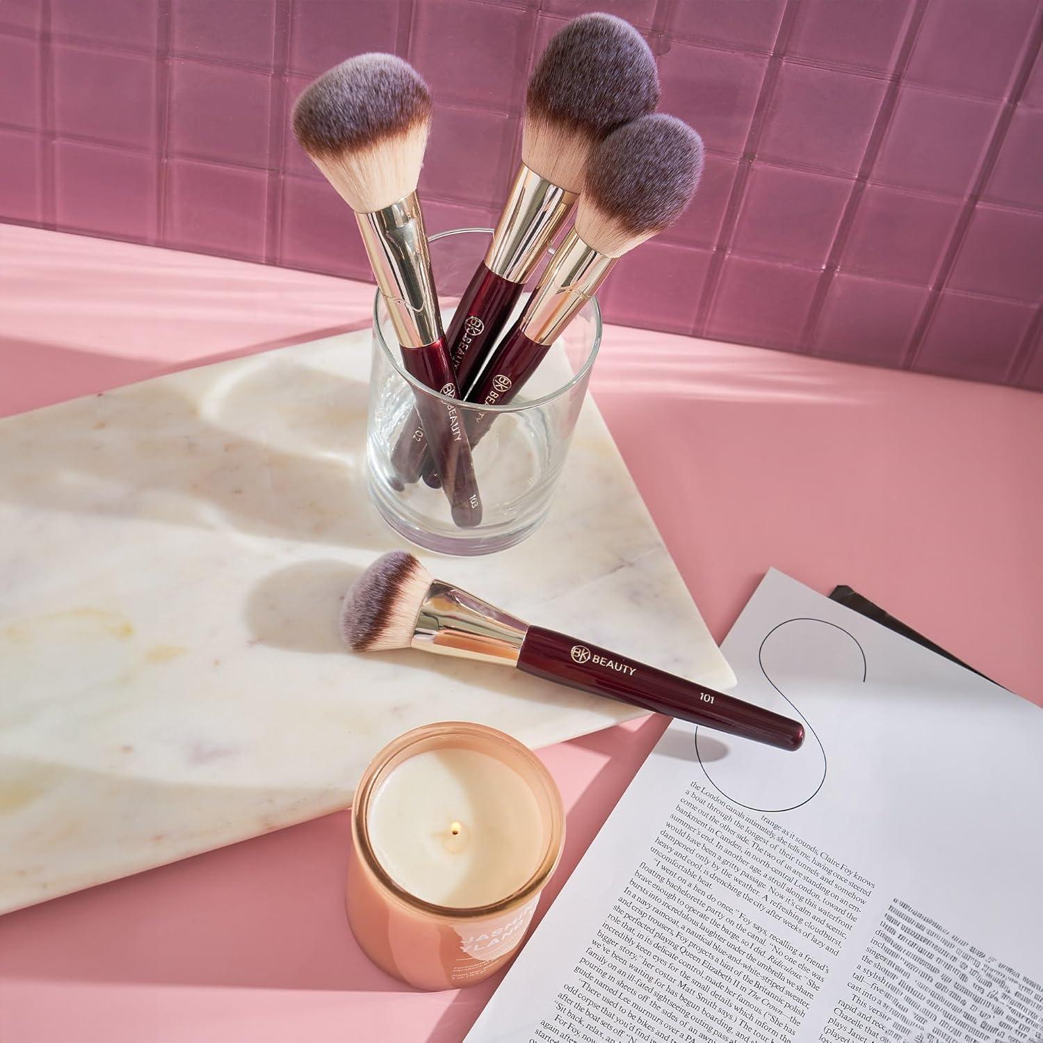 Juego de Brochas BK BEAUTY 4 Piezas para Maquillaje