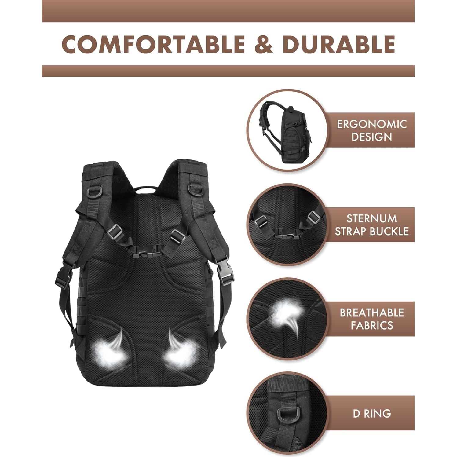 Mochila Táctica Trailkicker 35L Negra para Portátil