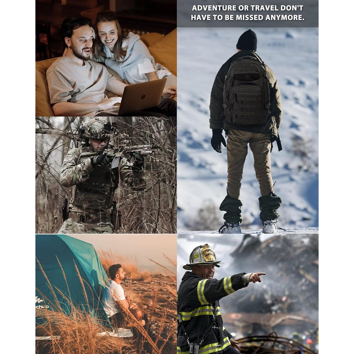 Mochila Táctica Trailkicker 35L Negra para Portátil