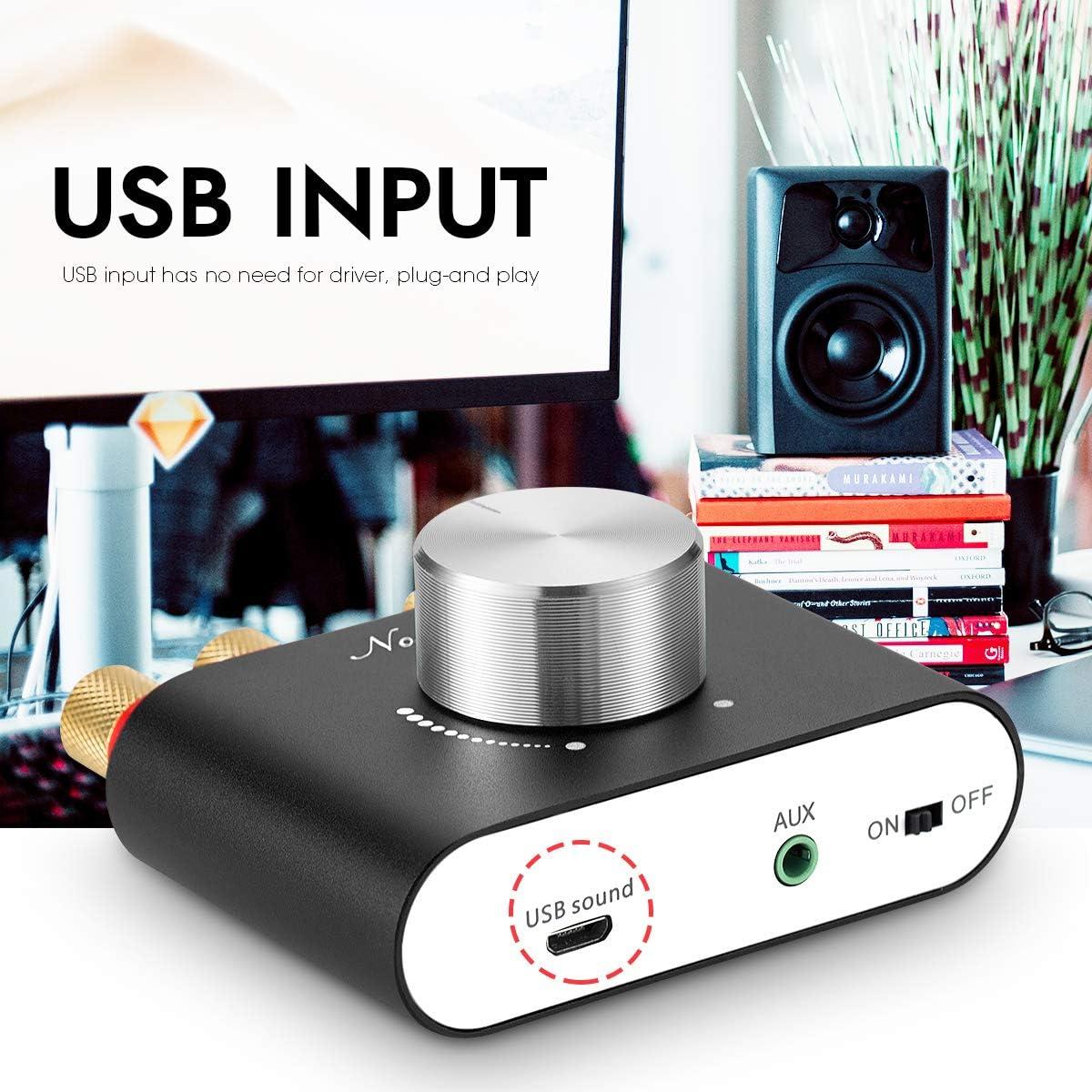 Amplificador Nobsound Mini Bluetooth 5.0 100W Hi-Fi 2.0
