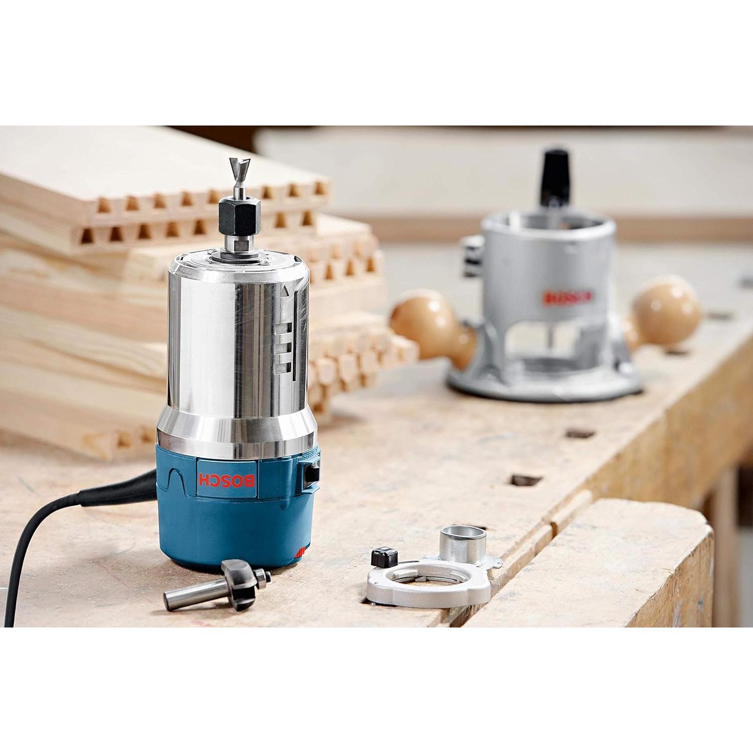 Router de Madera BOSCH 1617EVSPK 2.25 HP con Base Fija