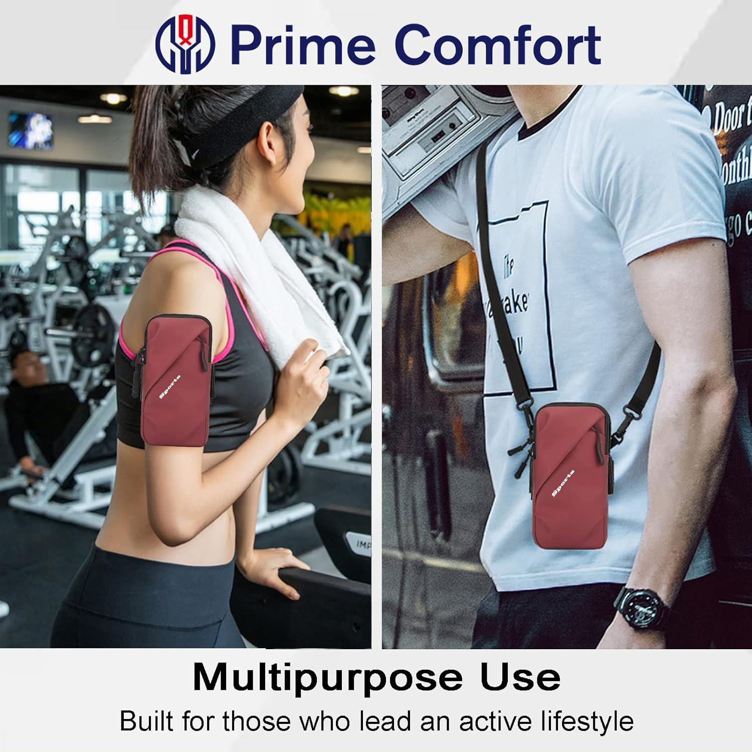 Banda para Brazo Prime Comfort, Rojo, 6.7" para Móvil