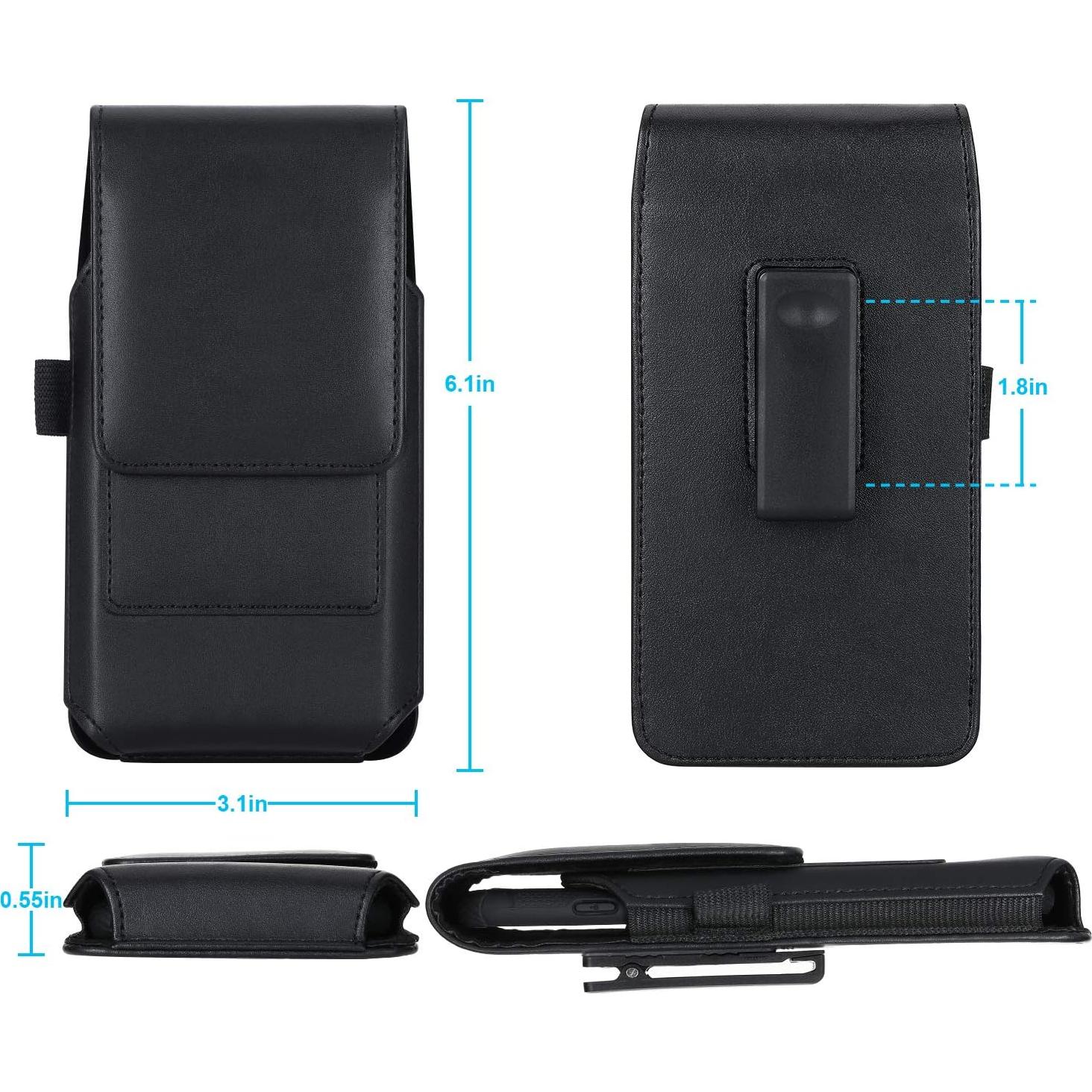 Funda Cuero BECPLT Rotativa 360° para Galaxy e iPhone