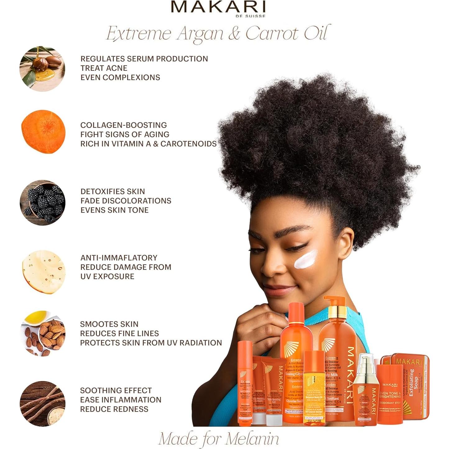 Set de Cuidado de Piel MAKARI con Jabón y Loción 2 Piezas