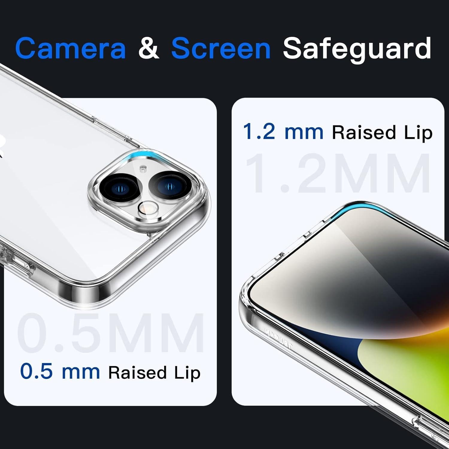 Funda JETech para iPhone 14 6.1" Transparente a Prueba de Golpes