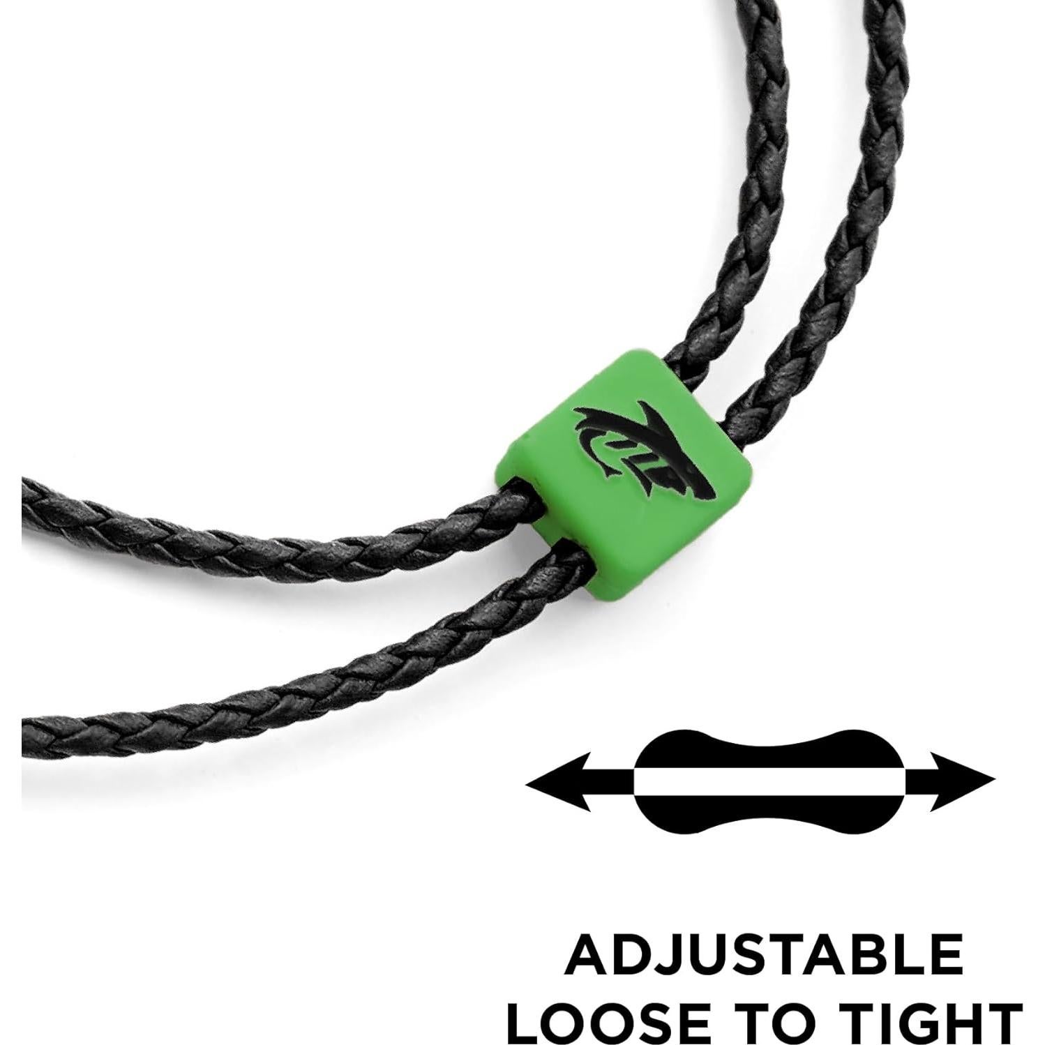 Correa de Gafas de Cuero Pilotfish - Ajustable Unisex Verde