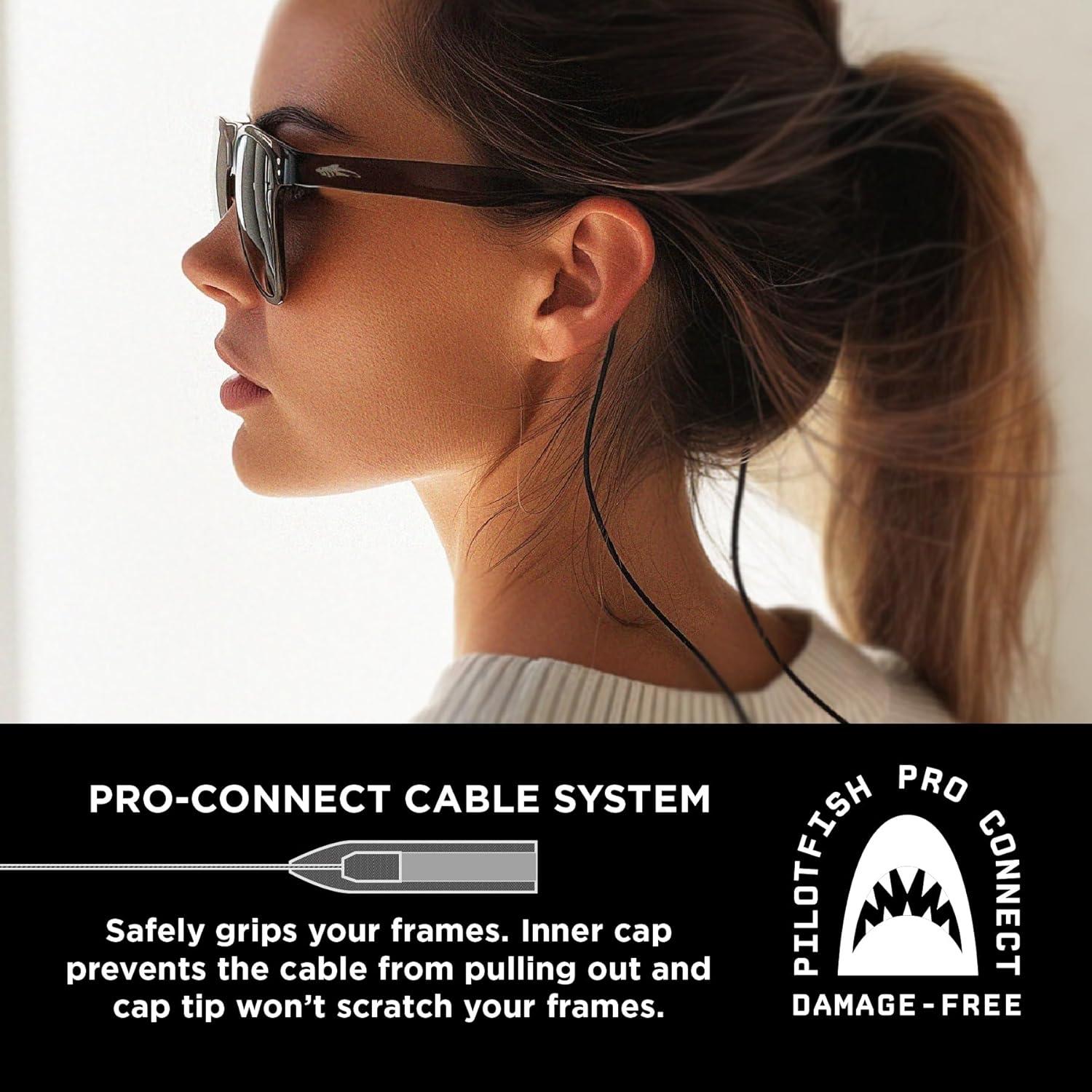 Correa de Gafas de Cuero Pilotfish - Ajustable Unisex Verde