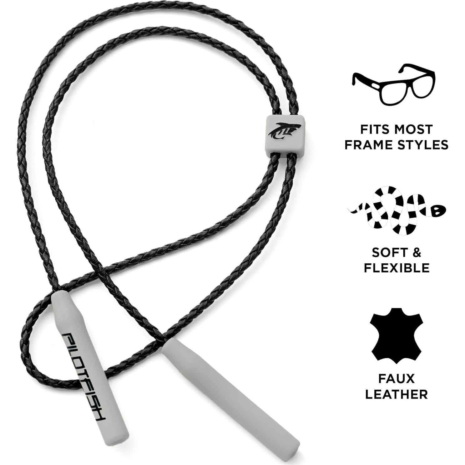 Correa de Gafas de Cuero Pilotfish - Soporte Unisex Ajustable