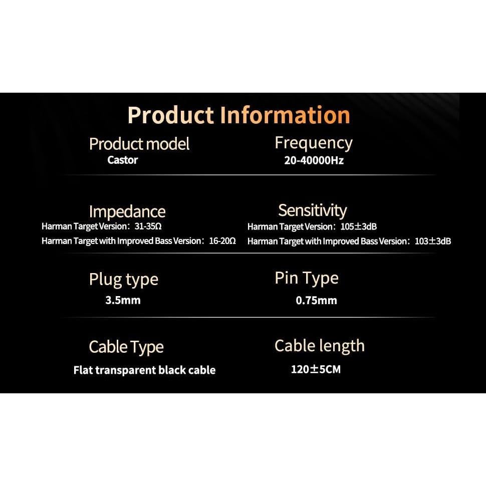 Auriculares KZ Castor In Ear HiFi con Graves Mejorados