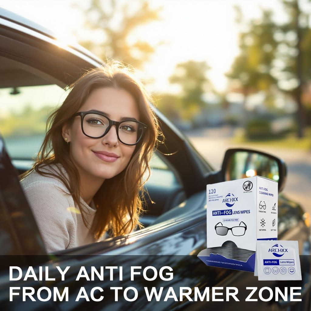 Toallitas Antivaho Archxx 120 Unidades Limpieza Lentes