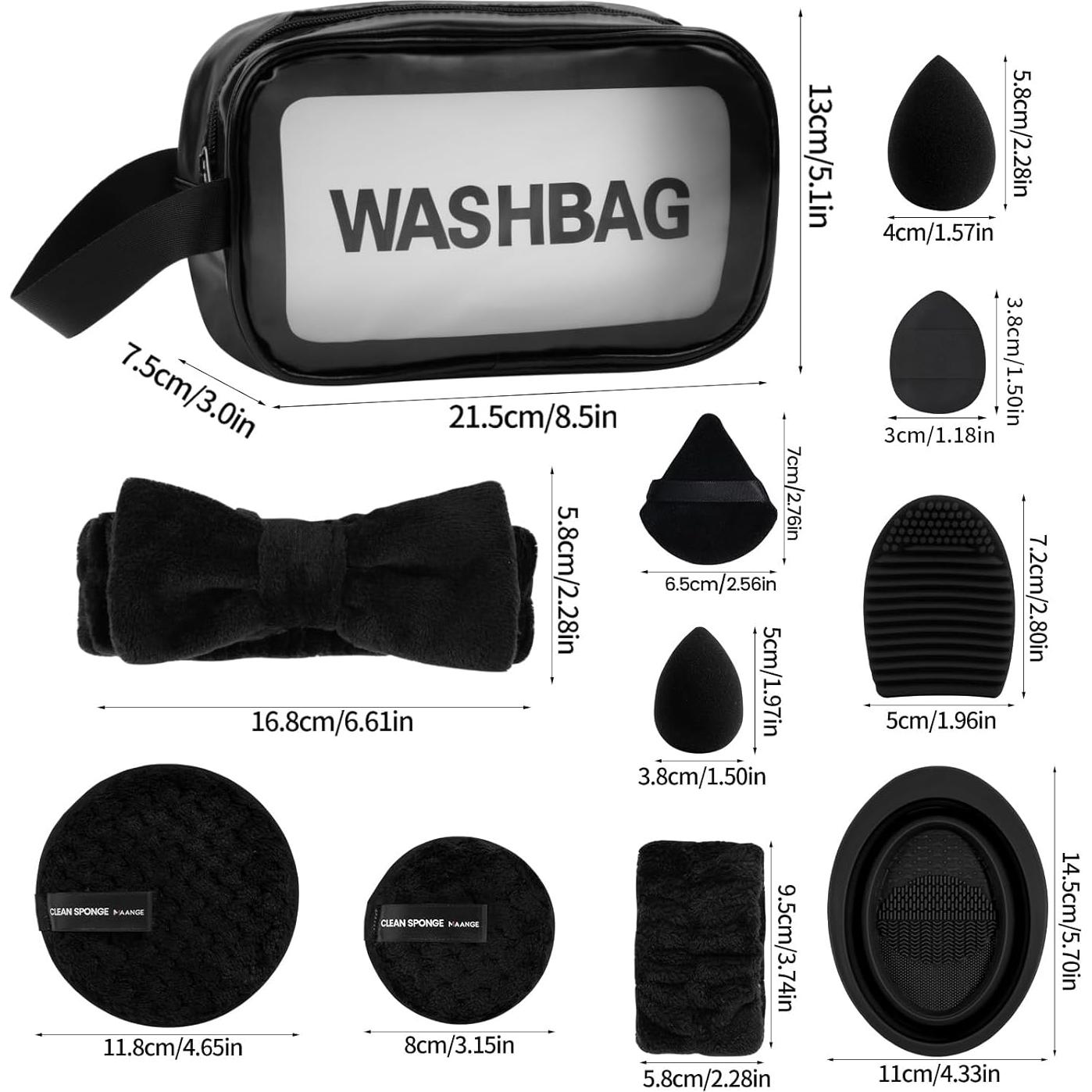 Juego de Brochas de Maquillaje MAANGE 54 Pcs Sintéticas