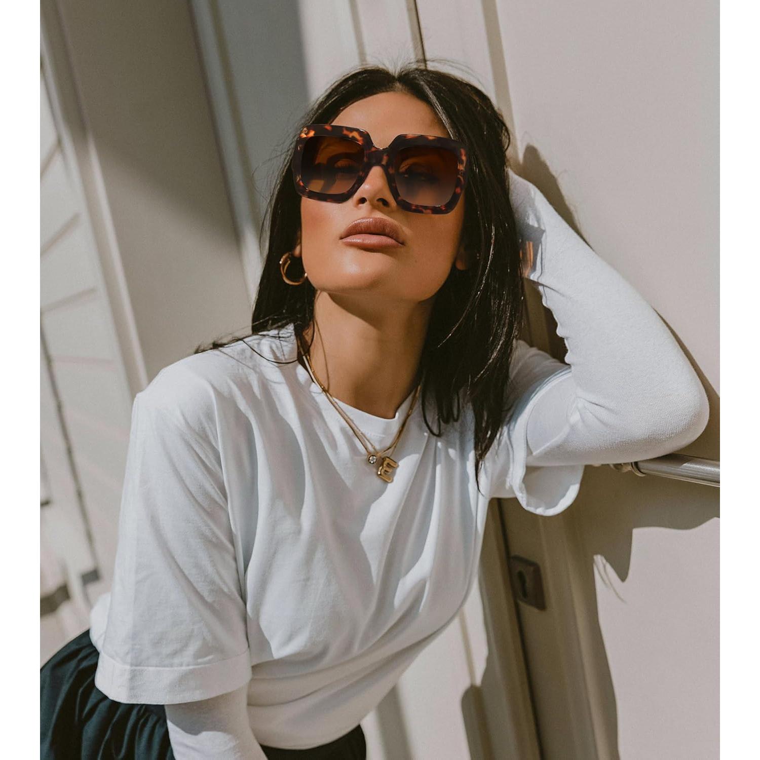 Gafas de sol cuadradas STORYCOAST UV400 para mujer