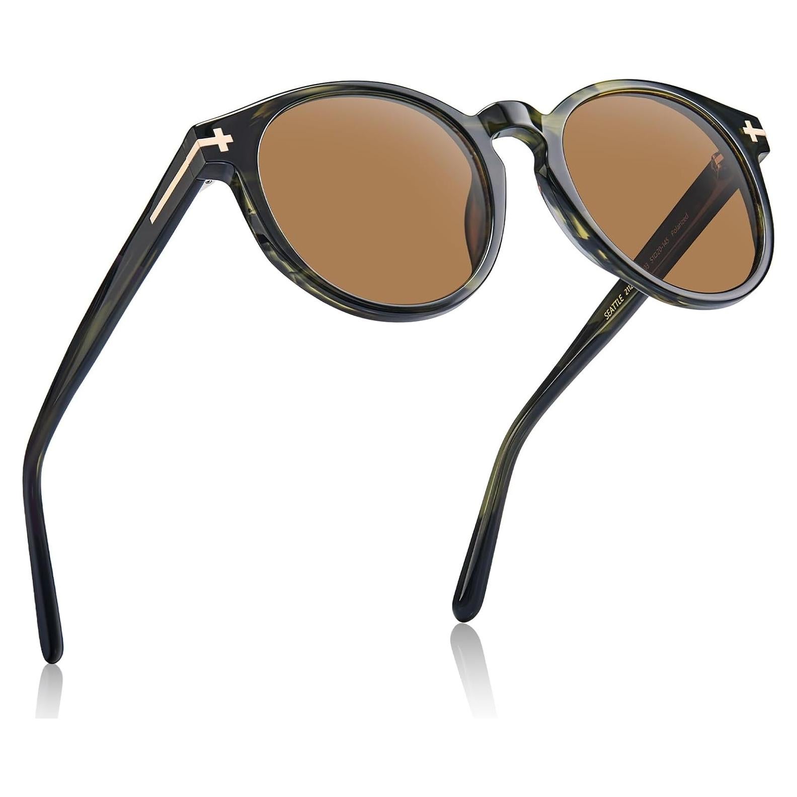 Gafas de sol AVAWAY polarizadas para hombres redondas UV400