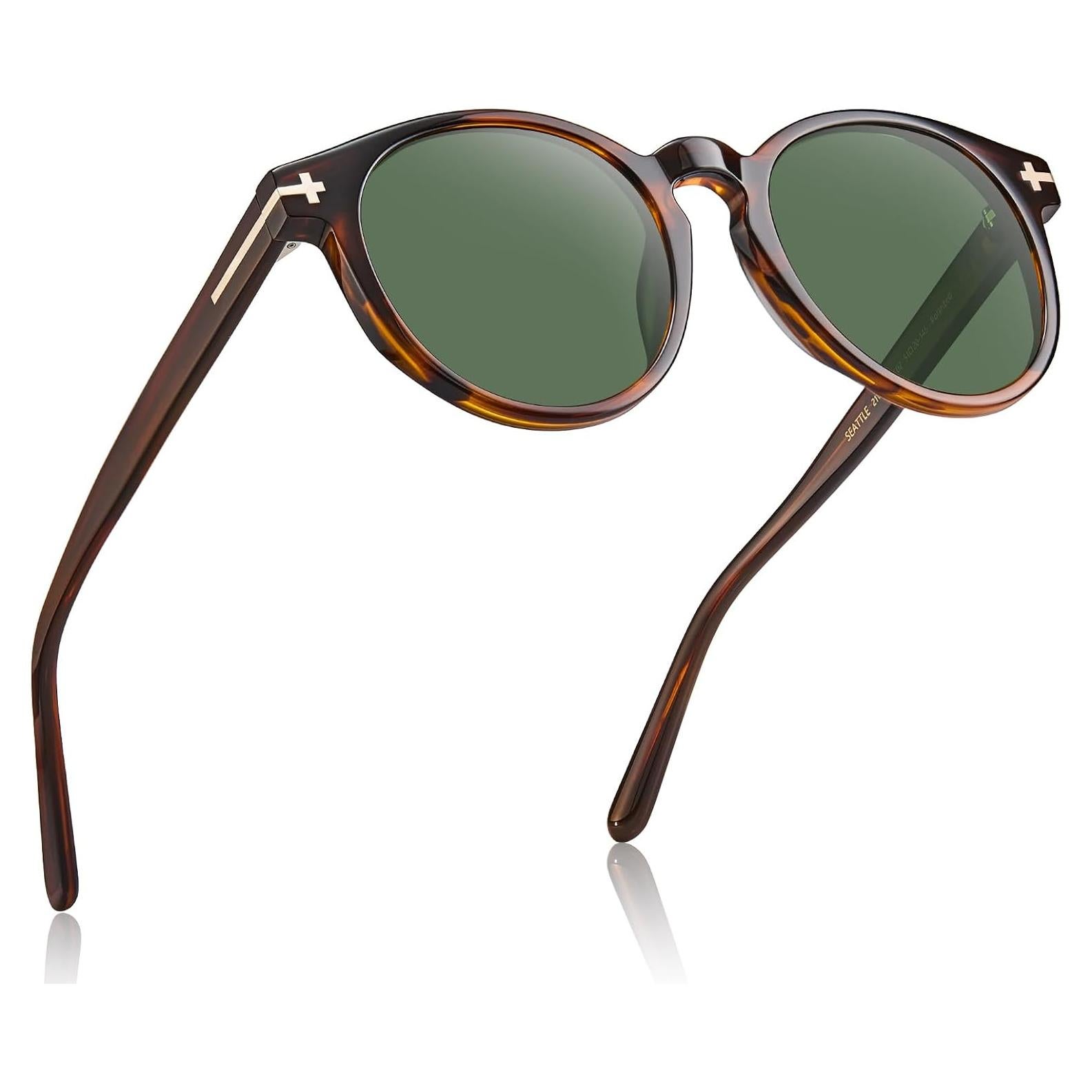 Gafas de sol polarizadas AVAWAY para hombres redondas UV400