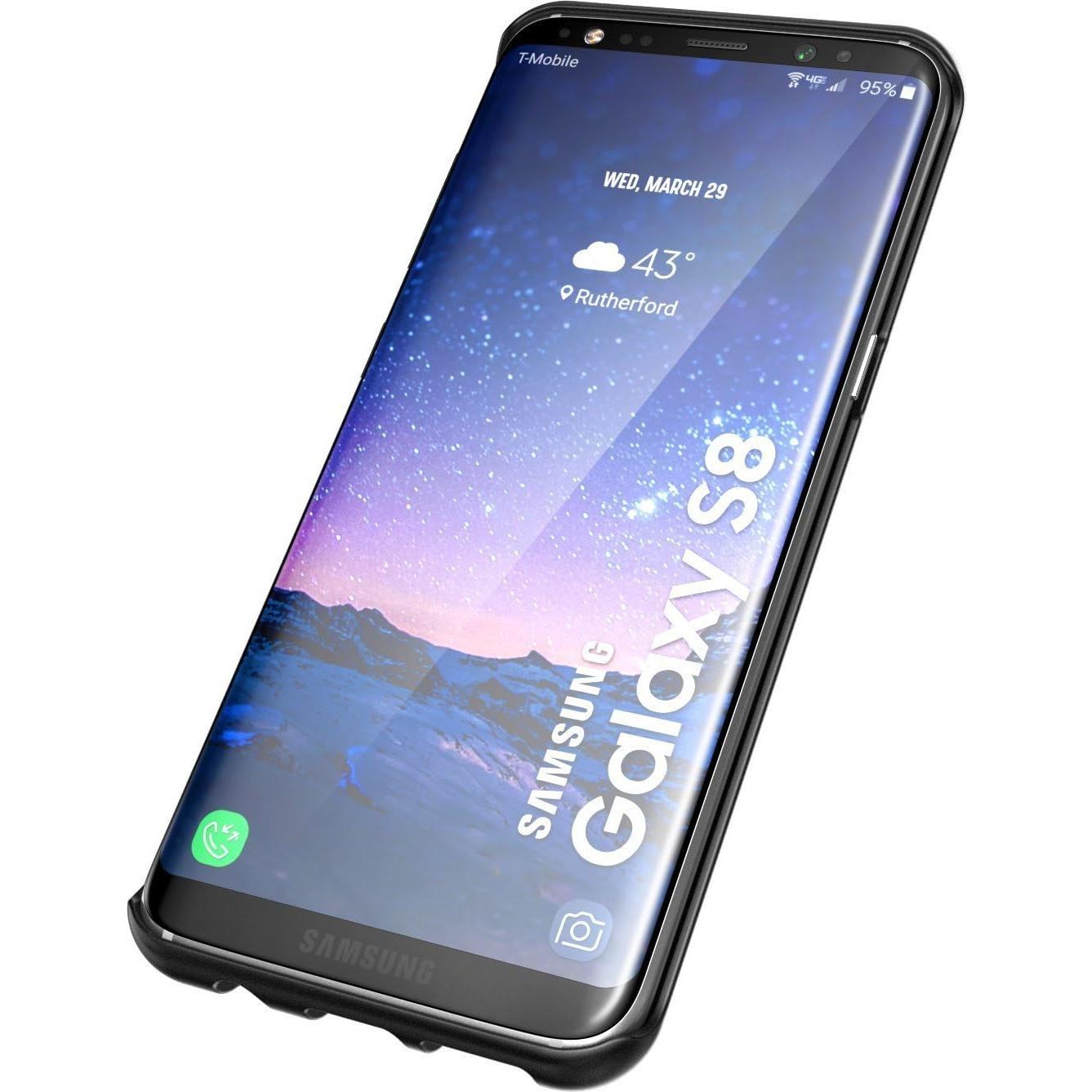 Funda con clip de cinturón Encased para Galaxy S8 - Negro