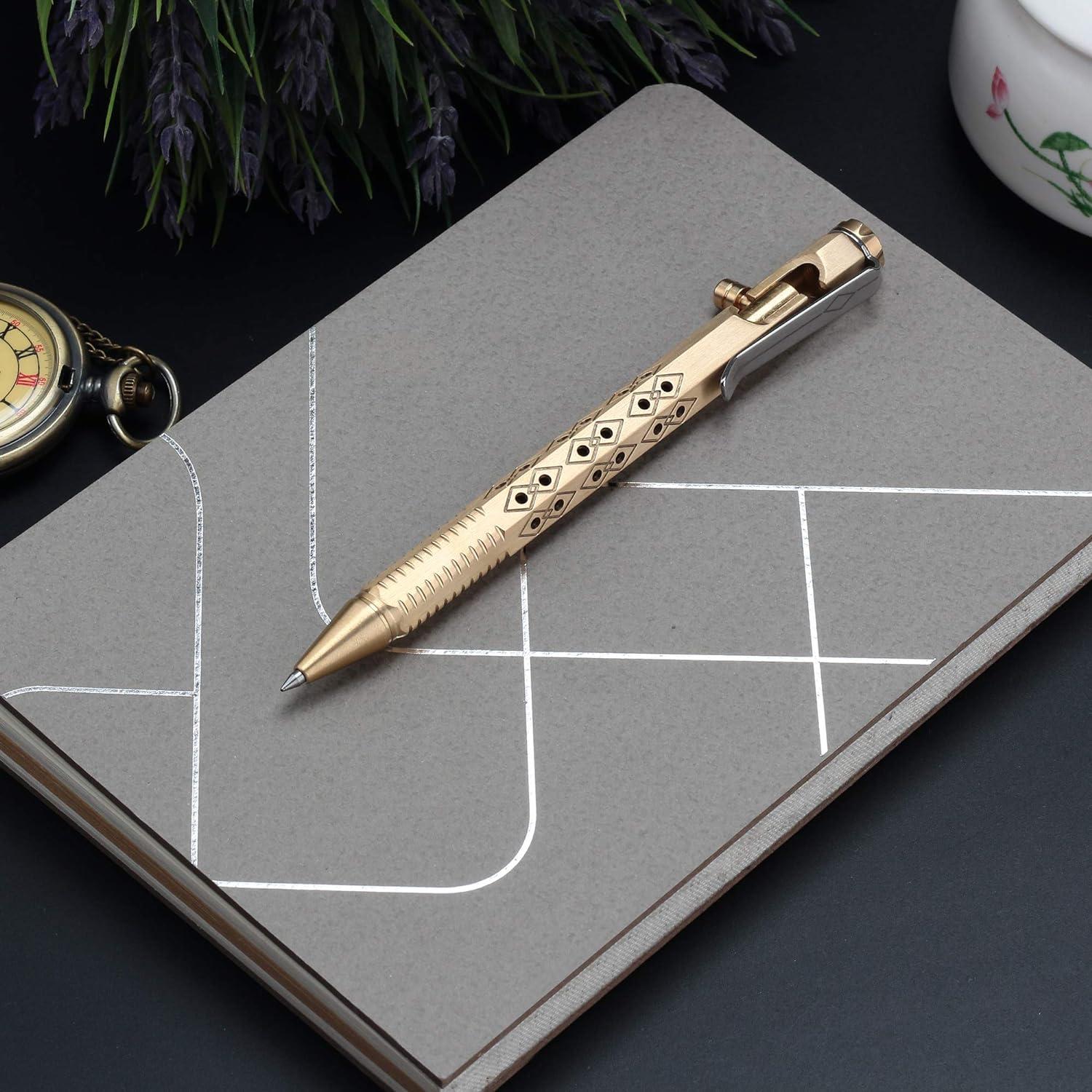 Bolígrafo SMOOTHERPRO de latón bronce con recarga Pilot G2