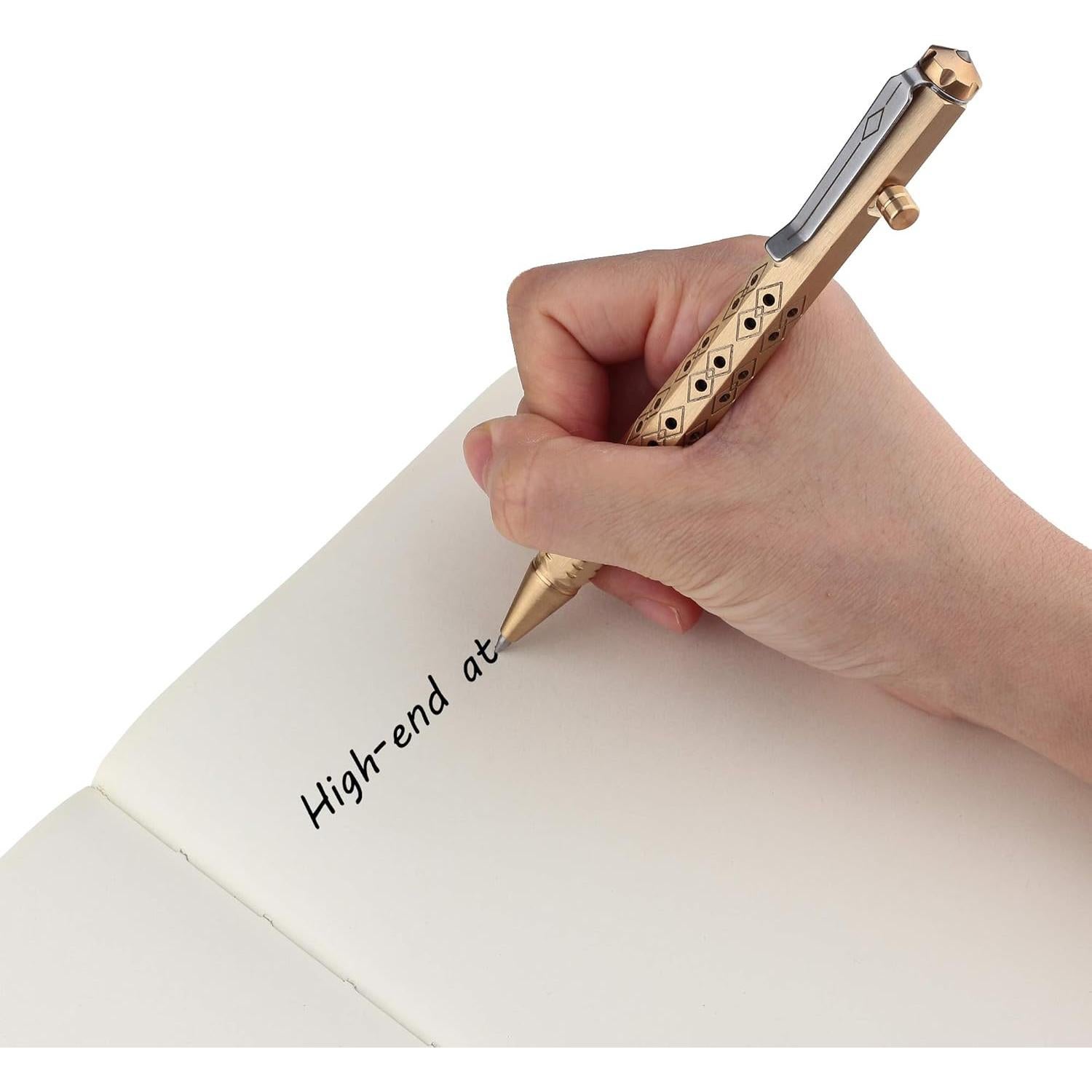 Bolígrafo SMOOTHERPRO de latón bronce con recarga Pilot G2